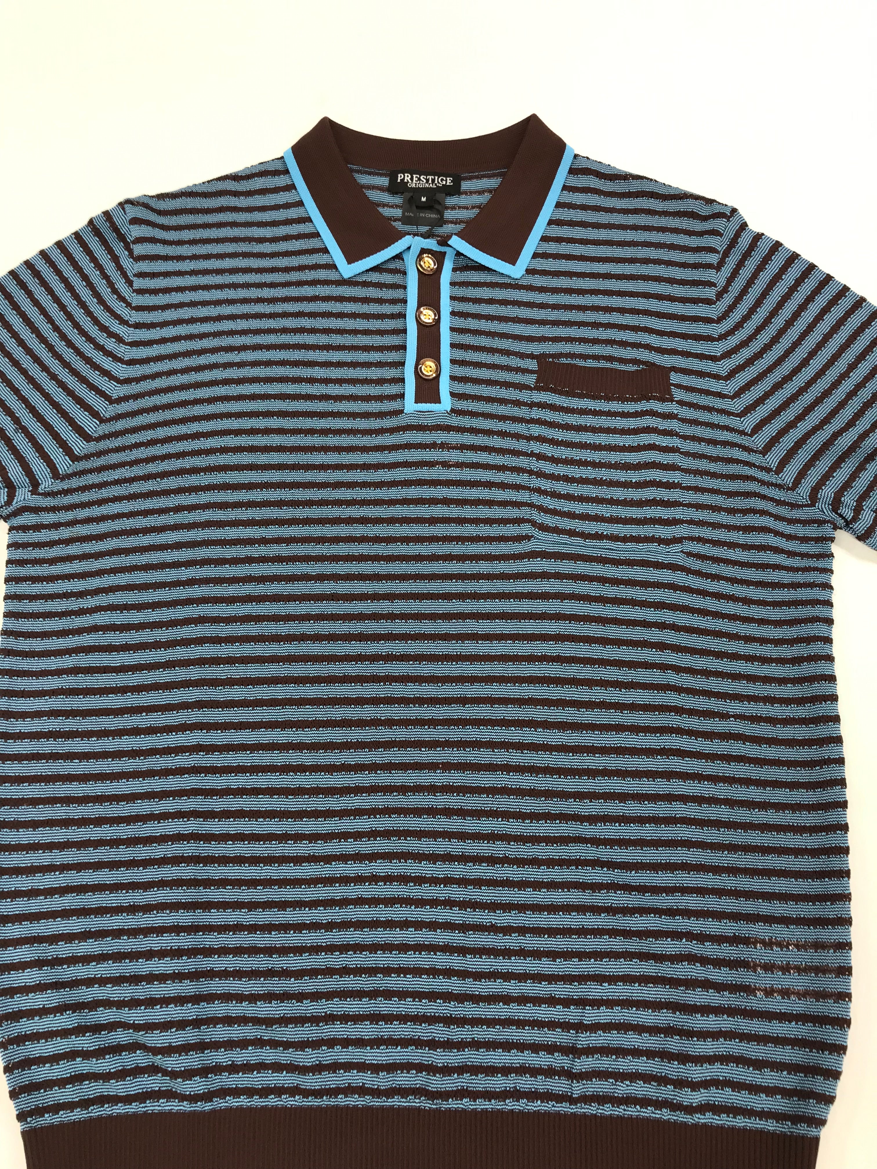 Prestige Teal/Brown Short Sleeve Shirt