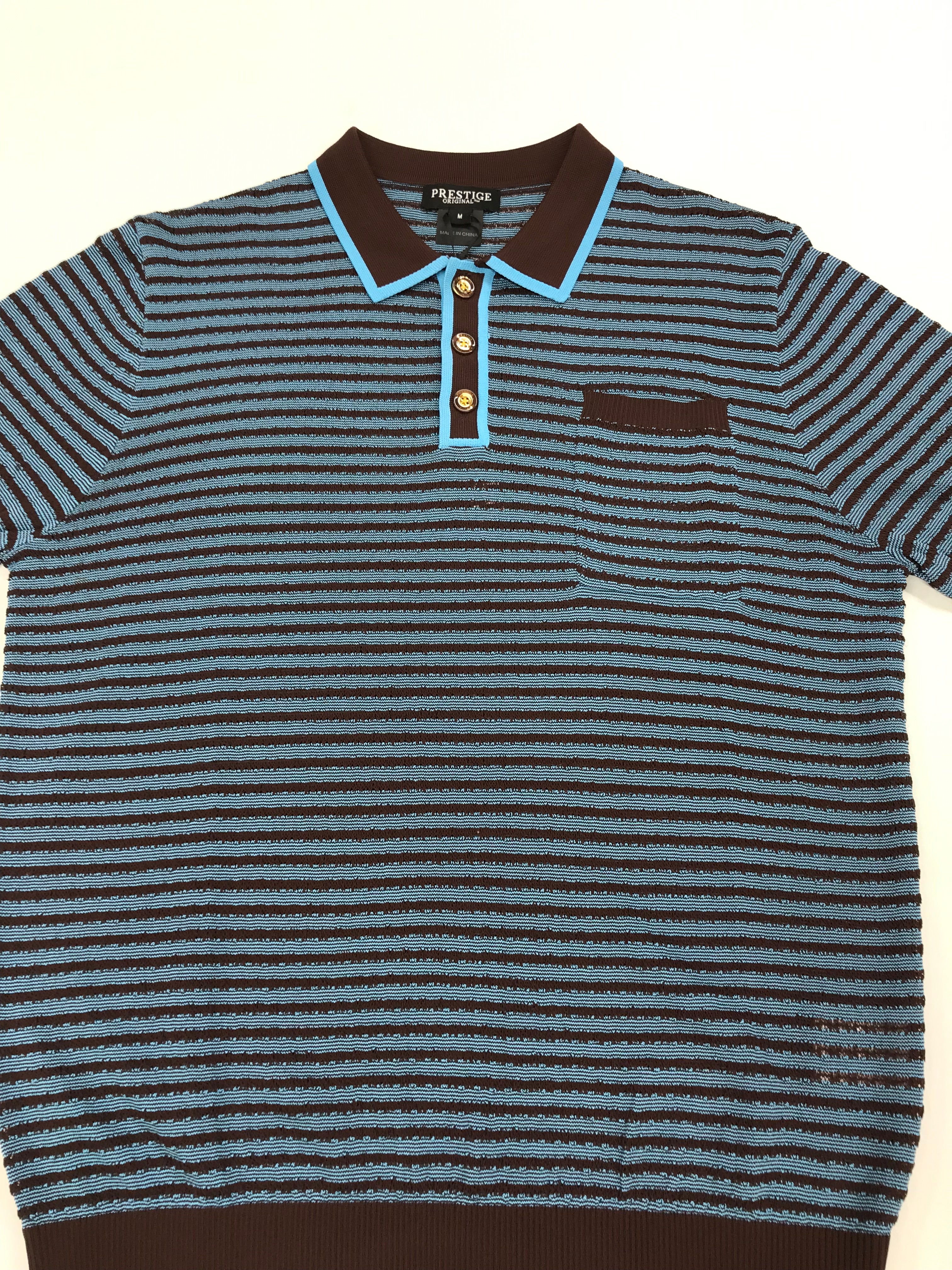 Prestige Teal/Brown Short Sleeve Shirt