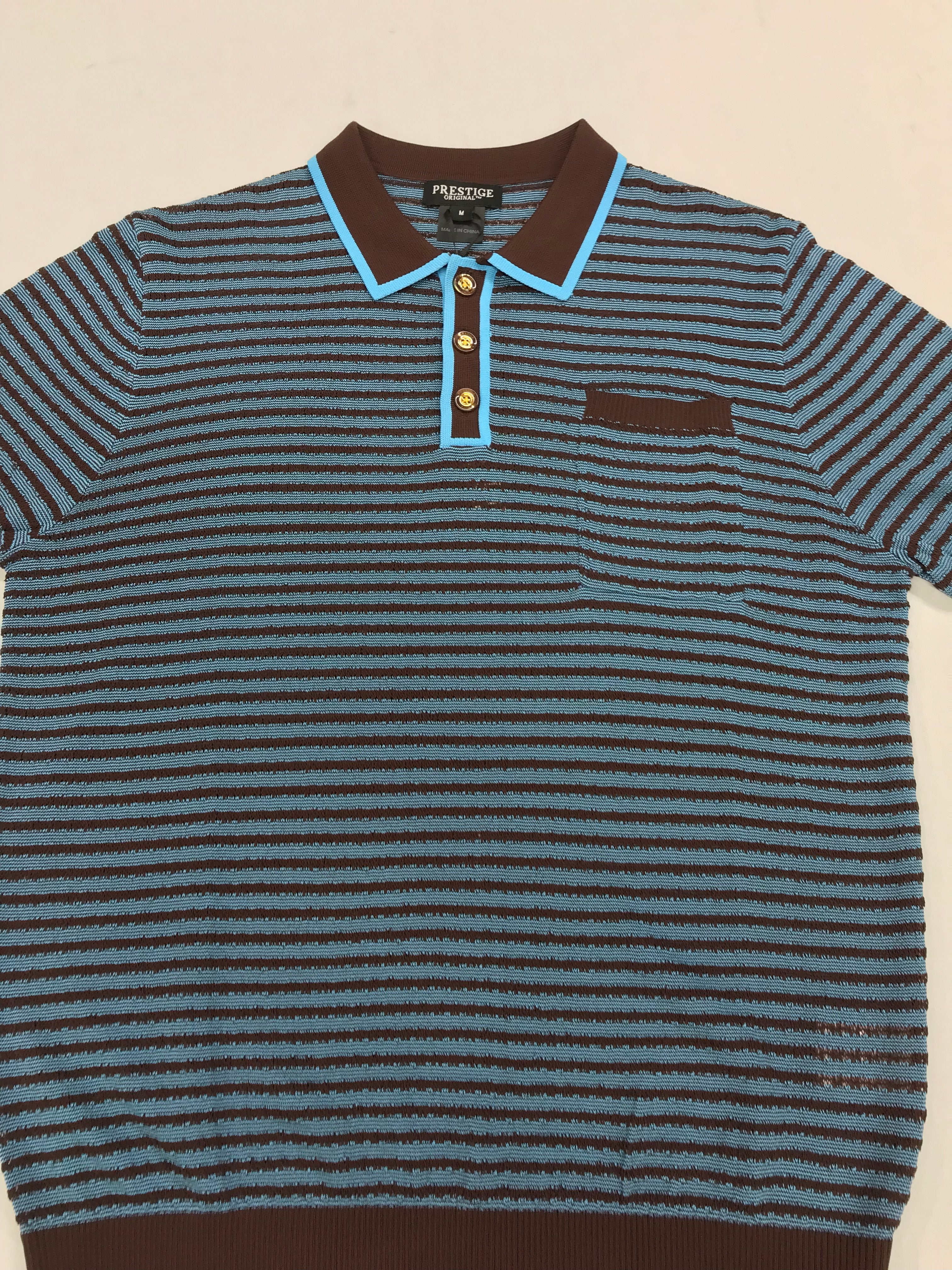 Prestige Teal/Brown Short Sleeve Shirt