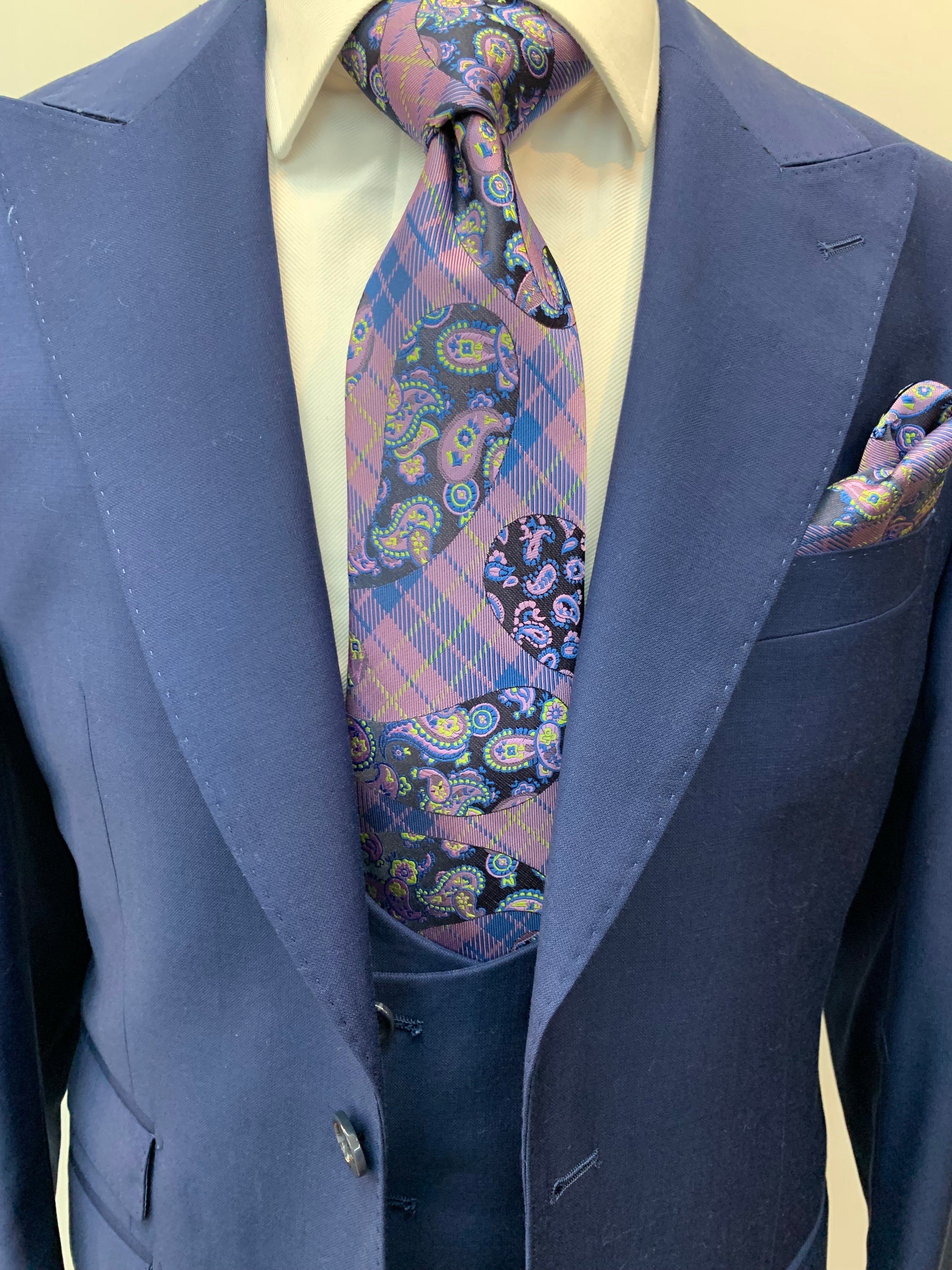 Berragamo 3pc French Blue Suit