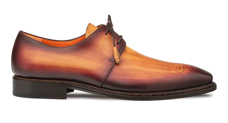 Mezlan Principe Patina Leather Derby