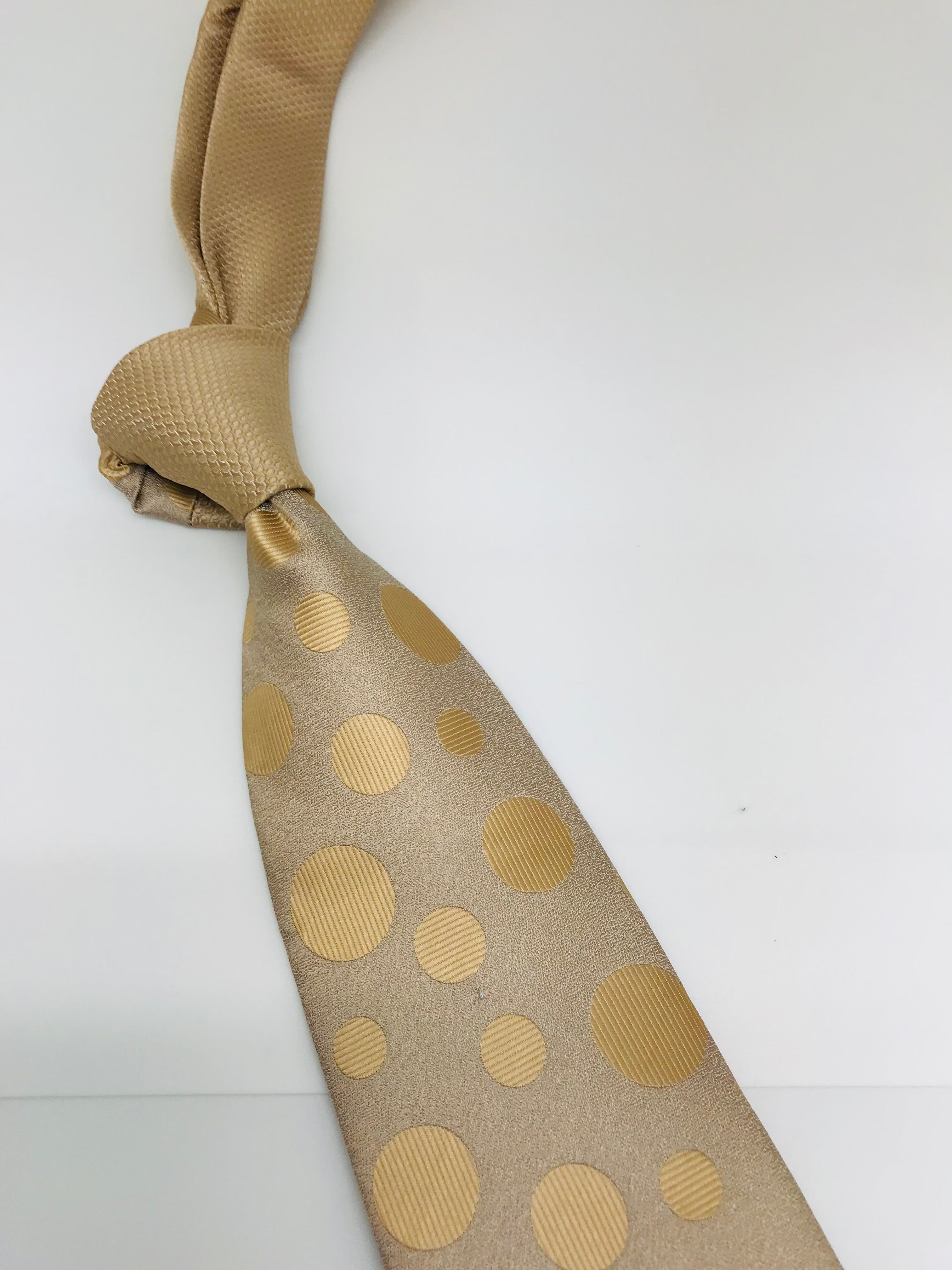 Tan on Tan Polka Dot Tie