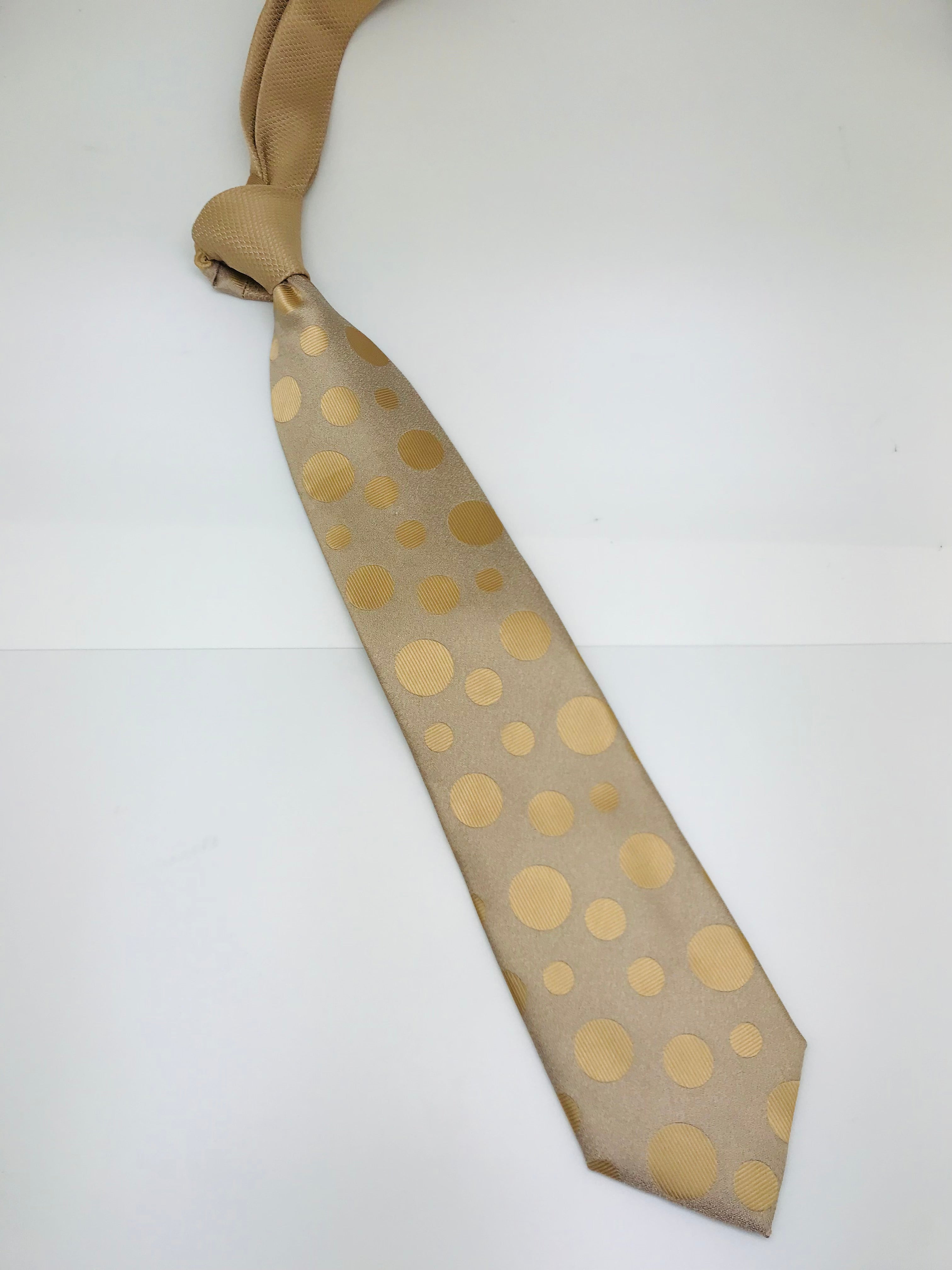 Tan on Tan Polka Dot Tie