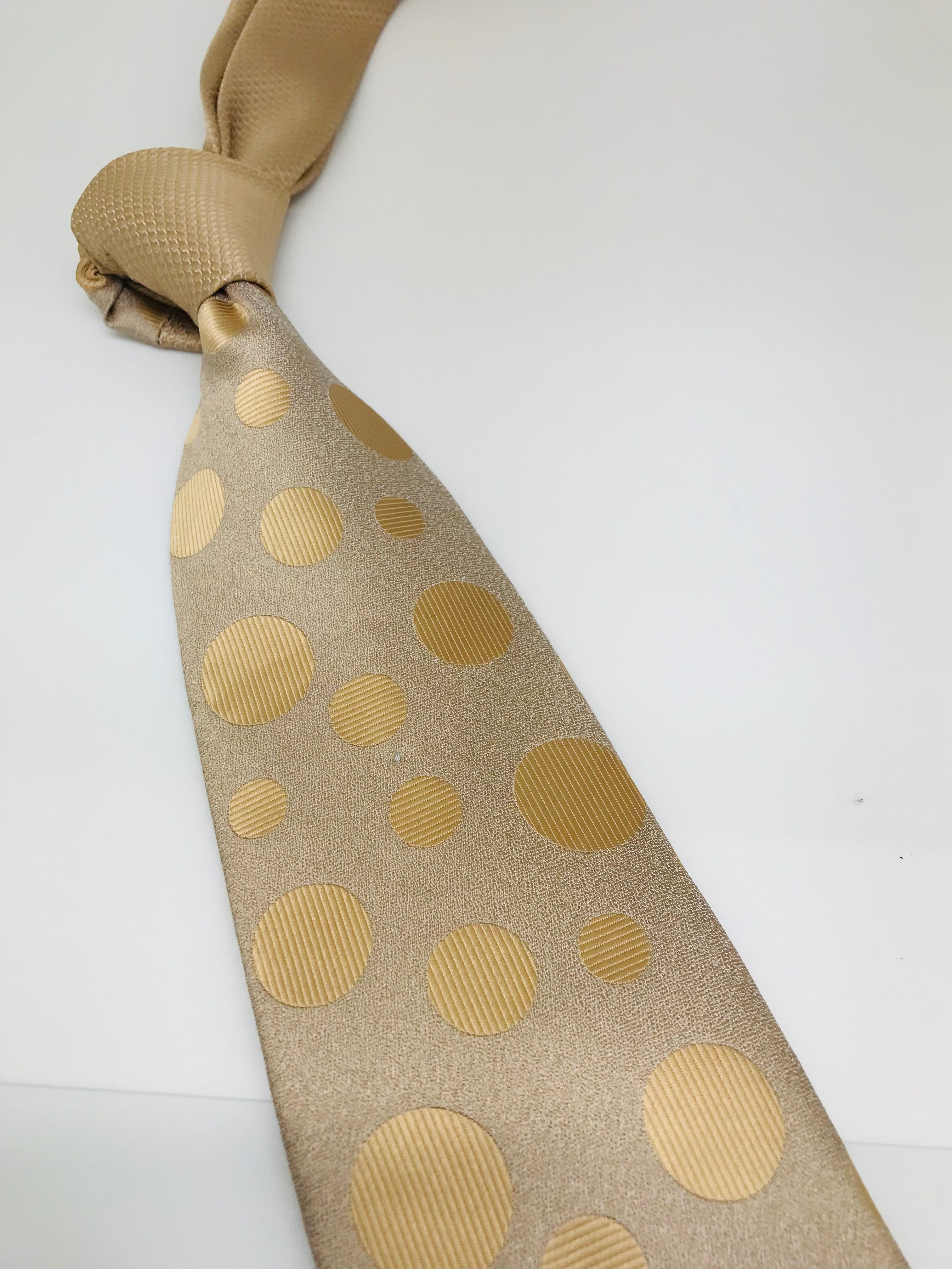 Tan on Tan Polka Dot Tie