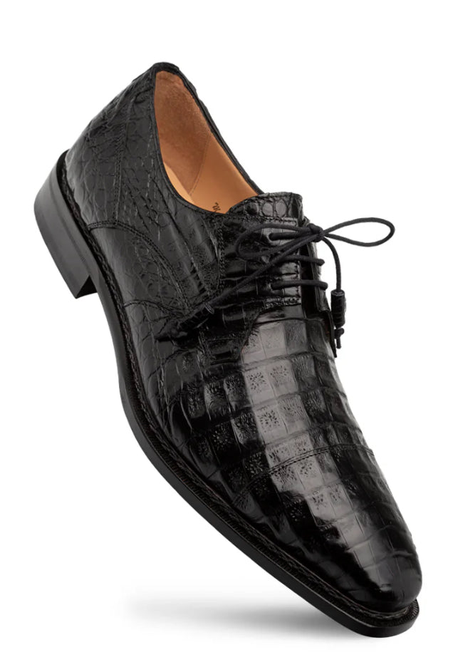Mezlan Giovane Black Crocodile Derby-ONLINE ORDER ONLY