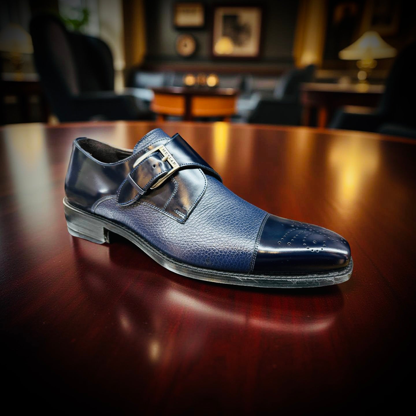 Mezlan Black & Navy Phoenix Shoes