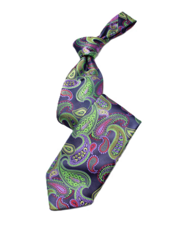 Ray Navy & Lime Paisley