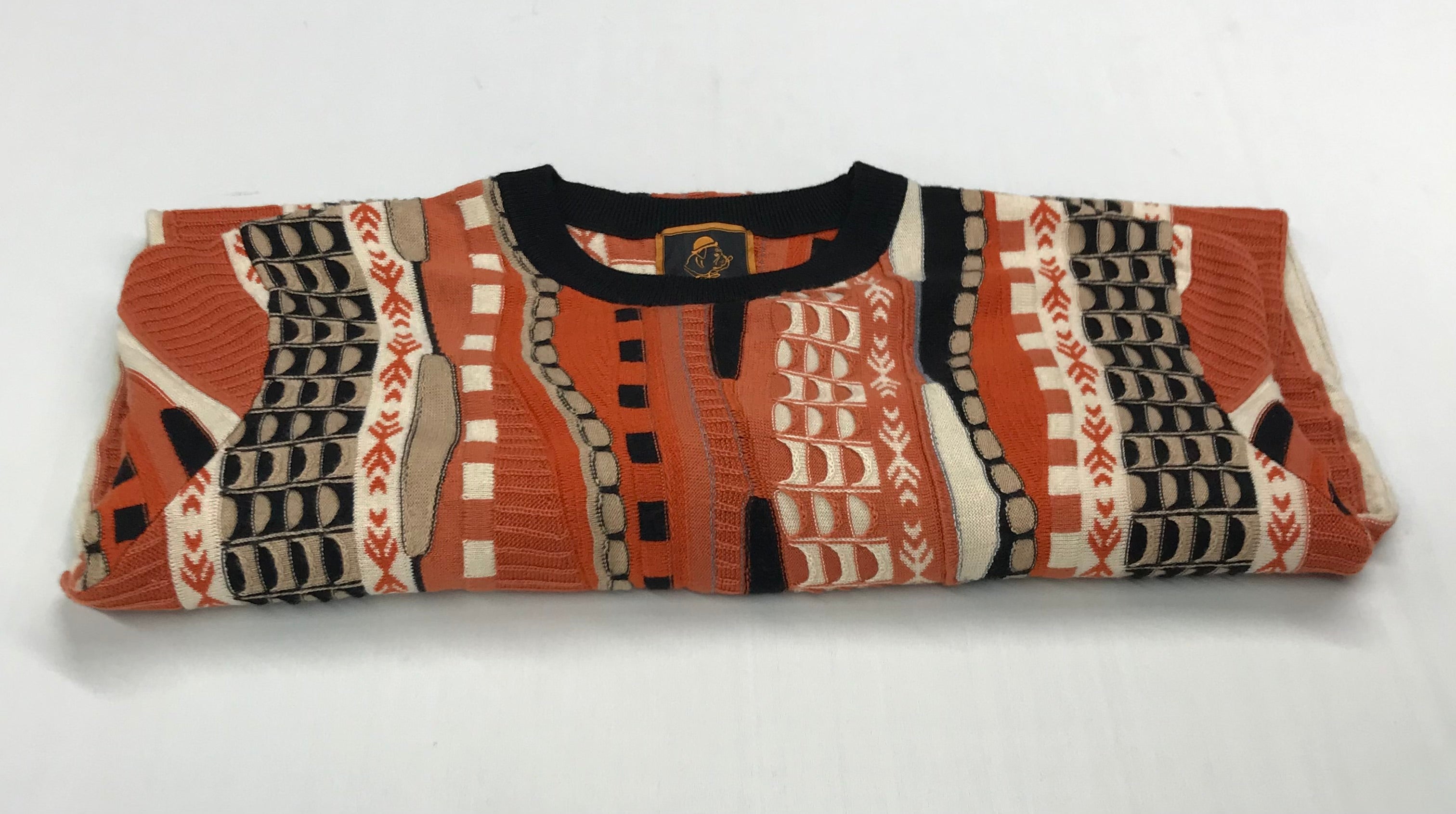 Marenzio Couture Orange & Black Sweater