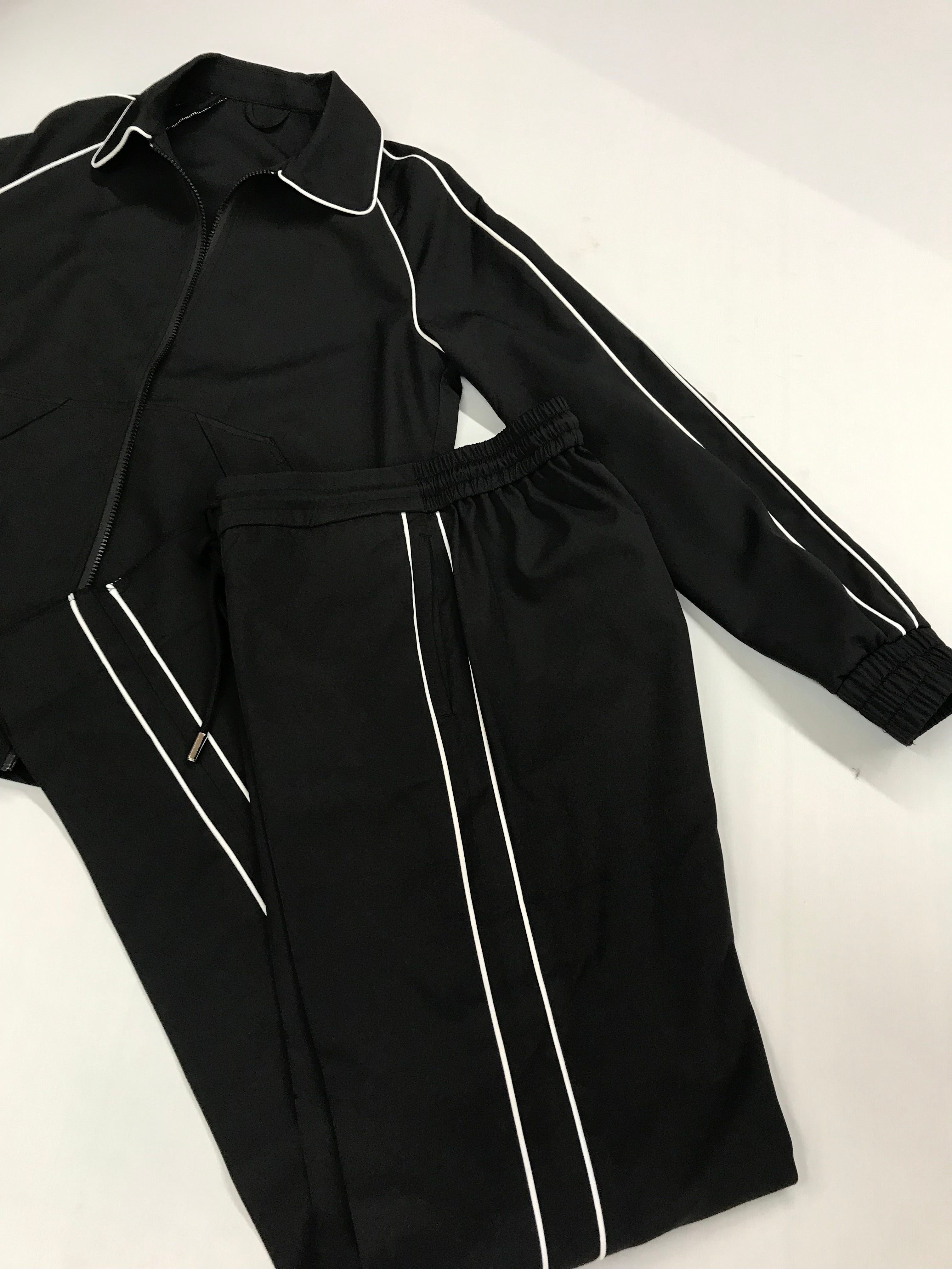Stitch By Stitch Black/White Jogger
