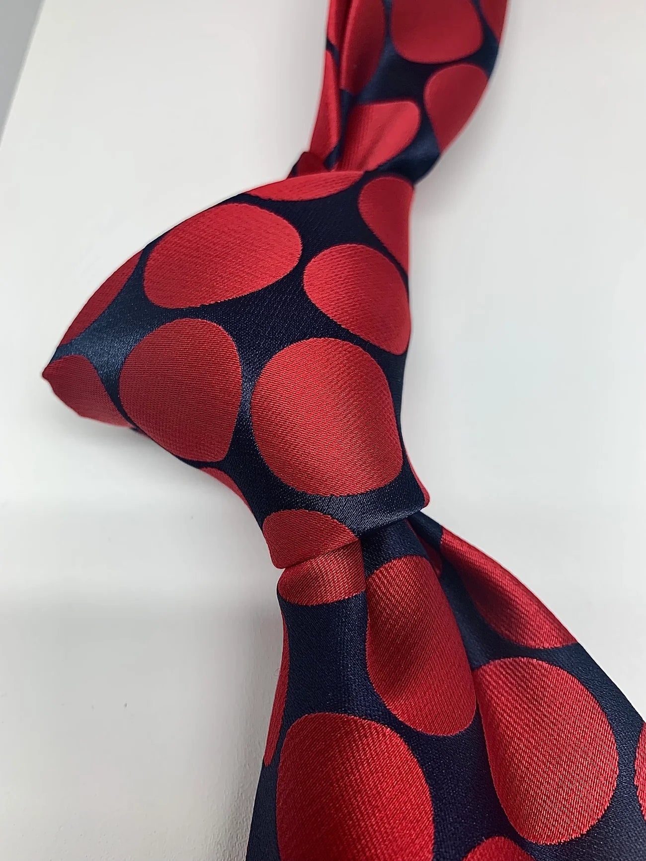 Navy/Red Big Polka Dot