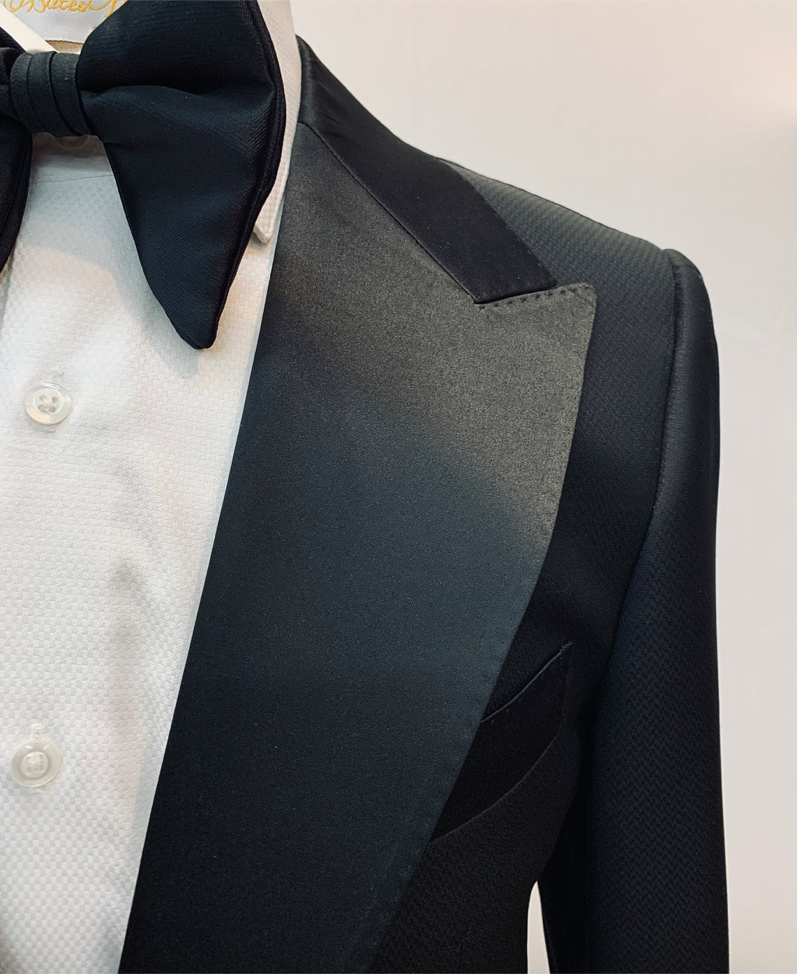 Stitch by Stitch Black Textured Tuxedo Jacket