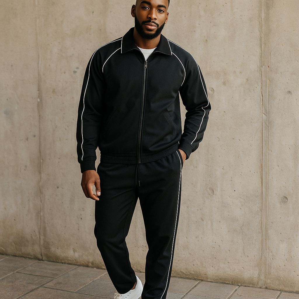 Stitch By Stitch Black/White Jogger