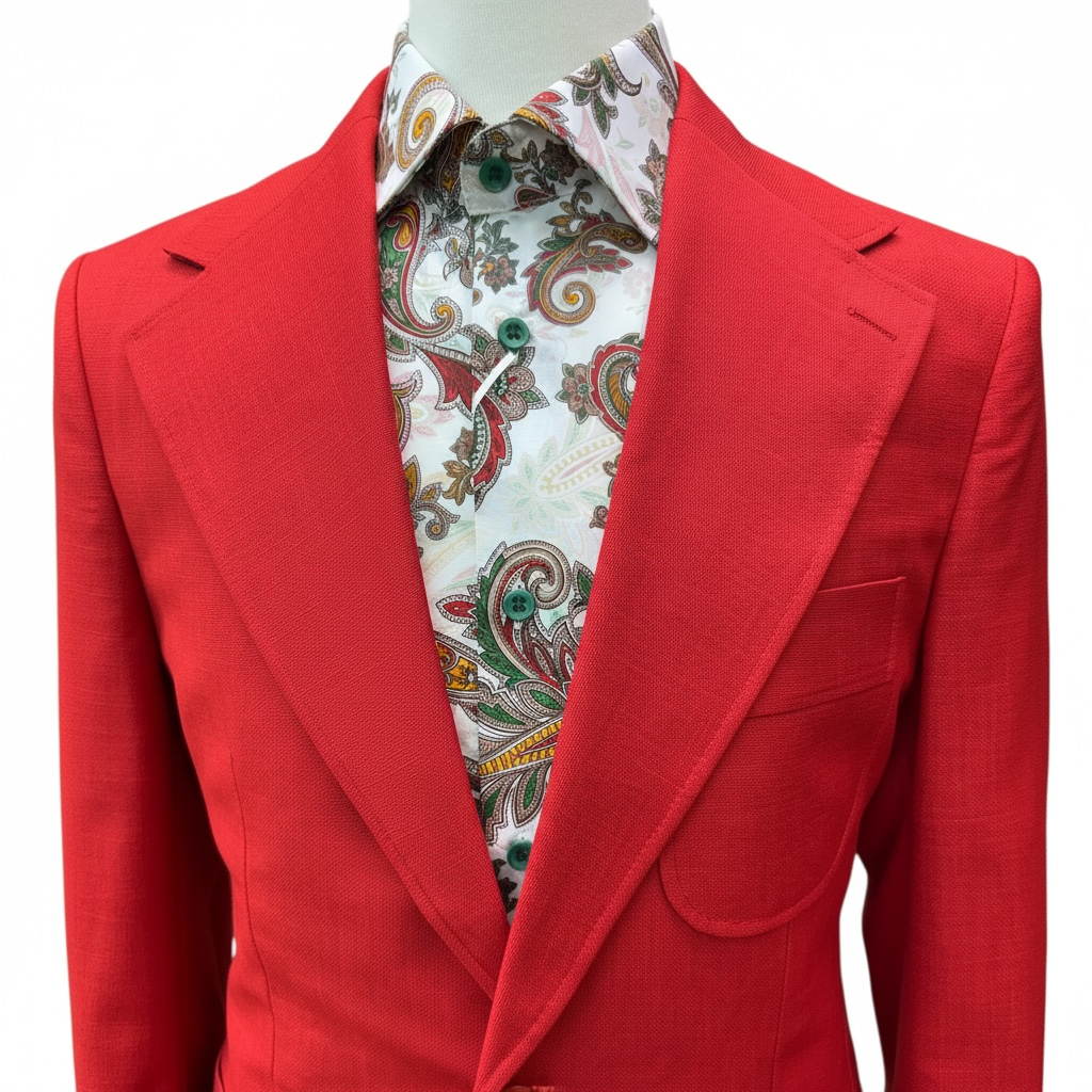 Couture Red Coat w/White Pants