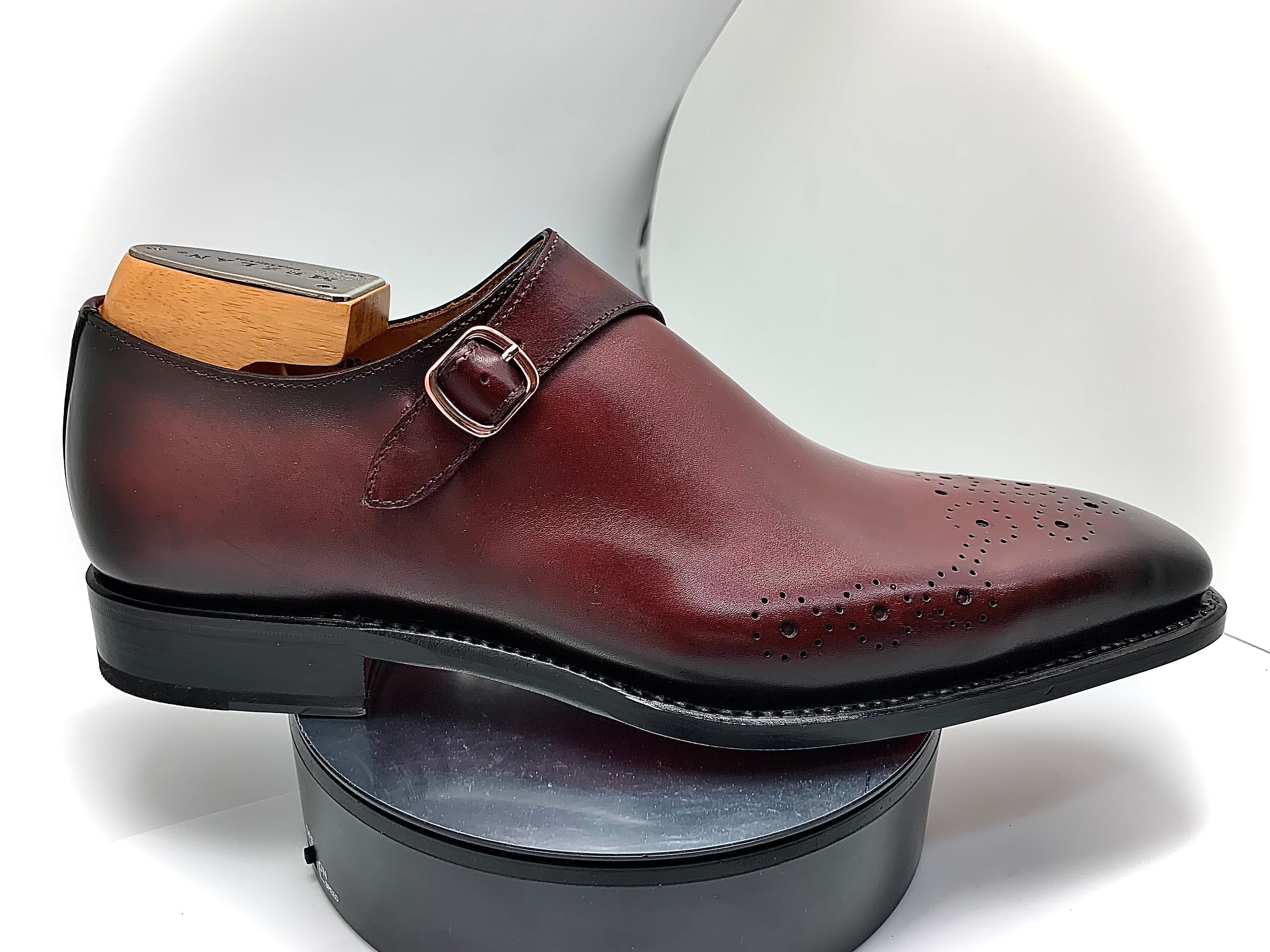 Stitch by Stitch Burgundy Monkstrap