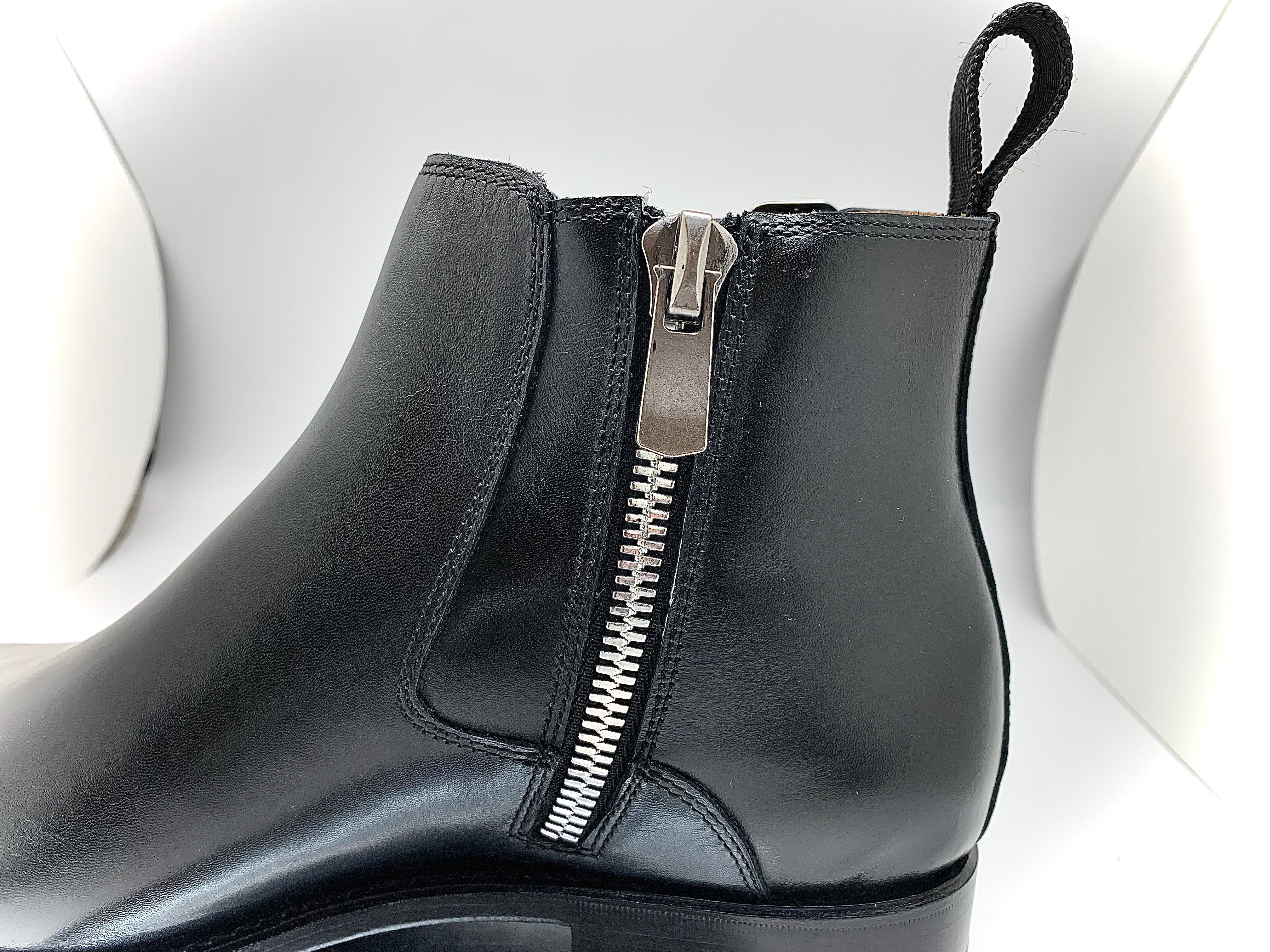 Stitch by Stitch Black Chelsea Boot w/Double Buckle