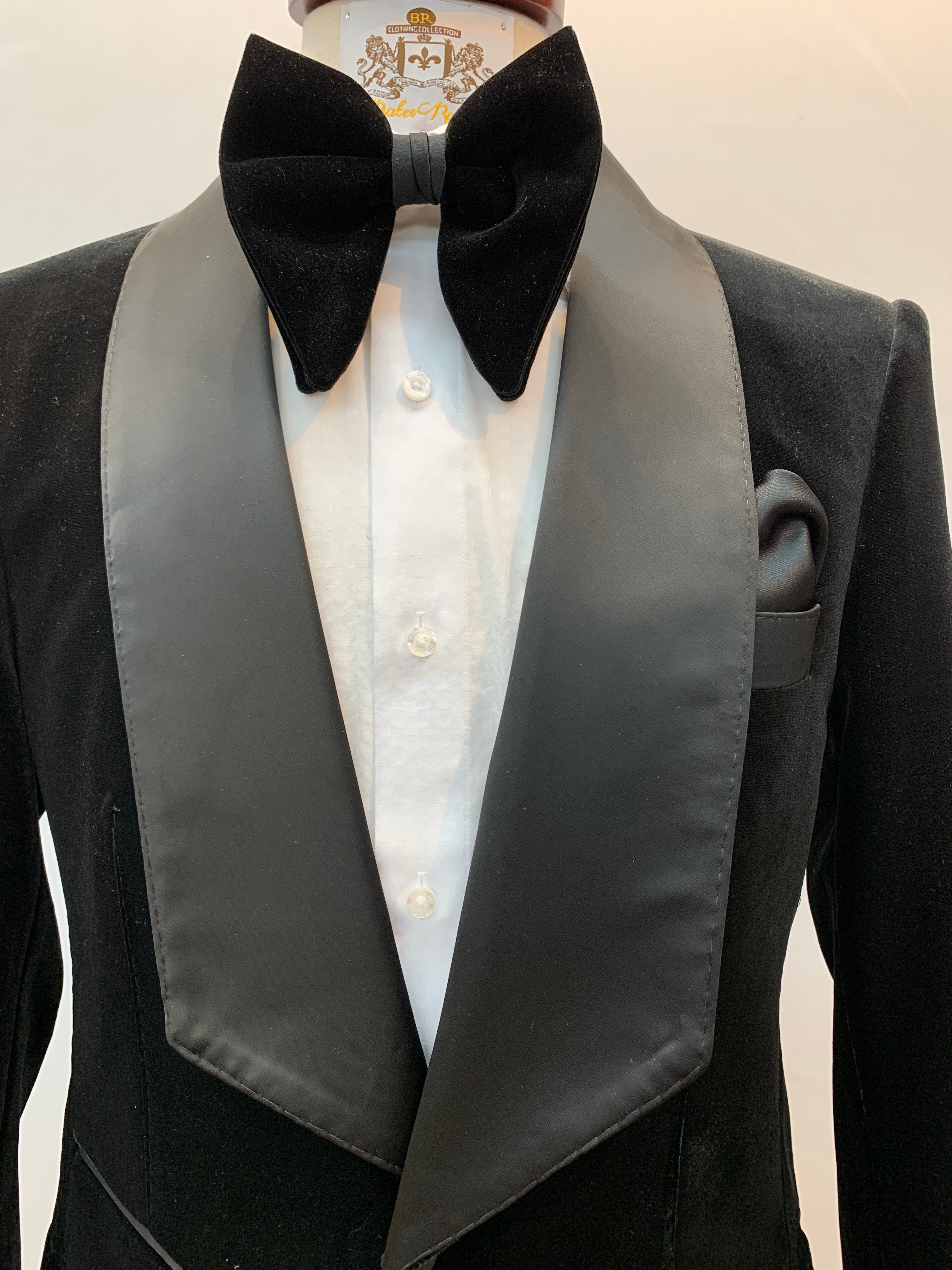 Black Velvet Two Piece Tuxedo