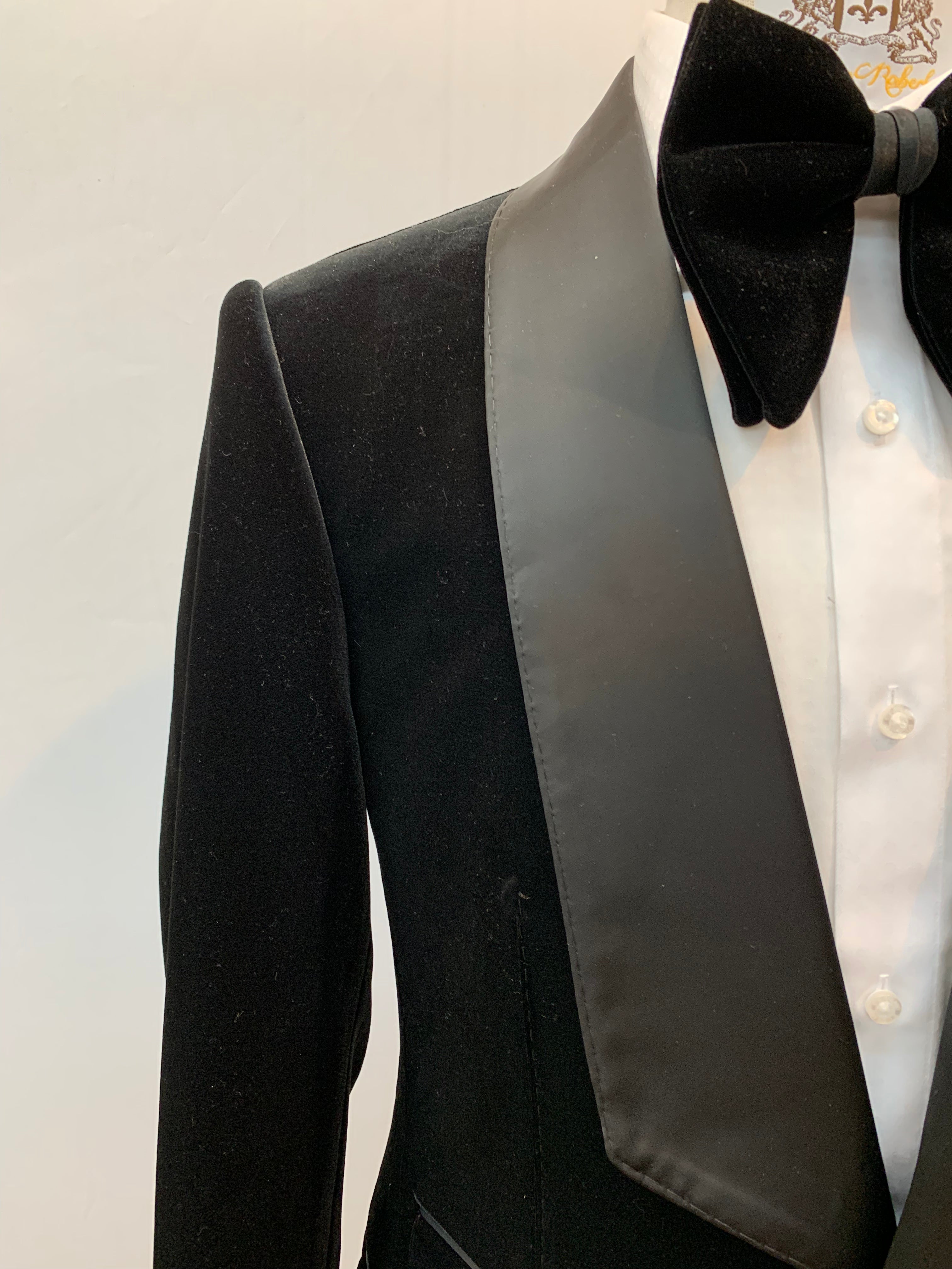 Black Velvet Two Piece Tuxedo