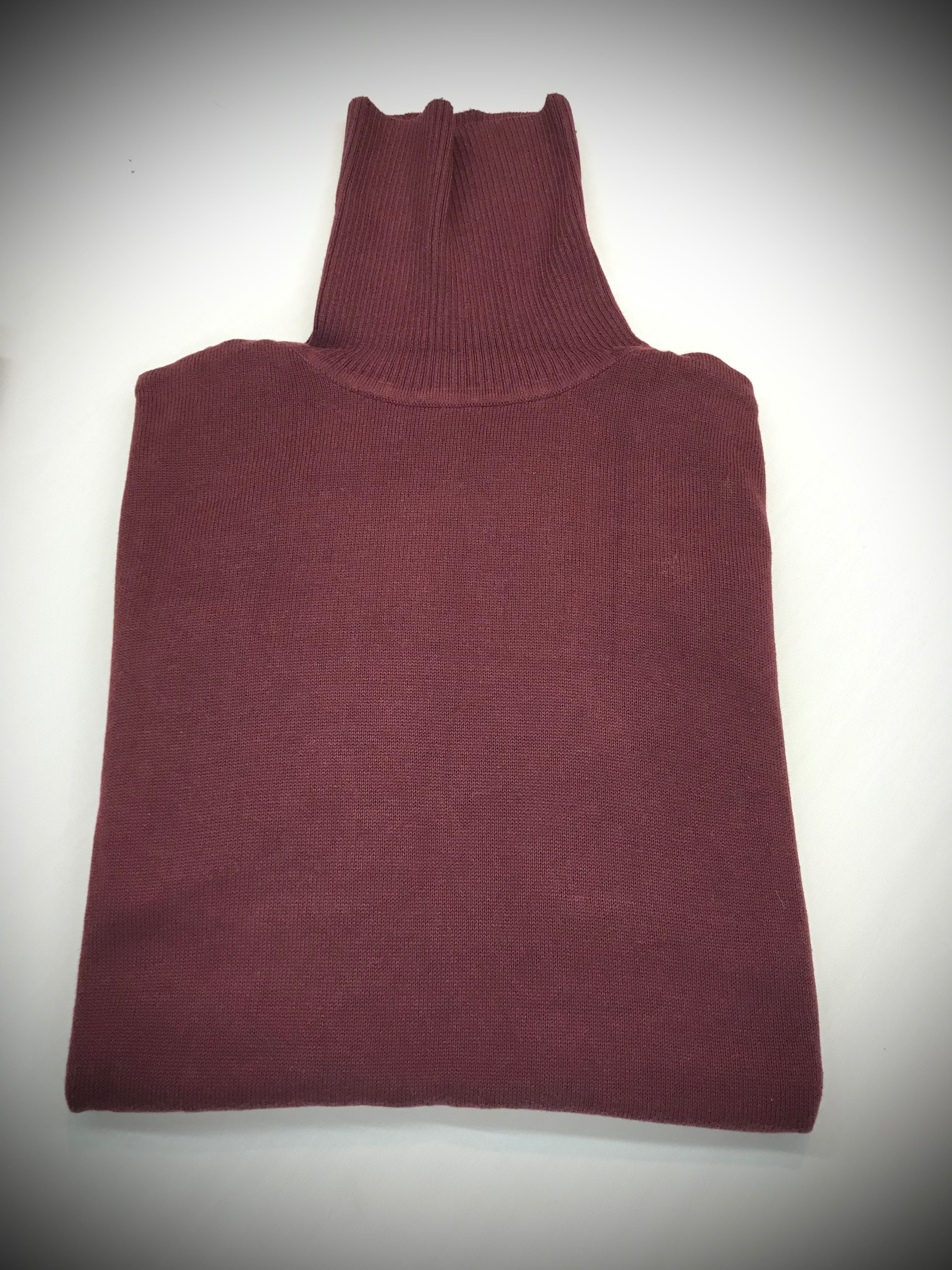 Burgundy Turtleneck