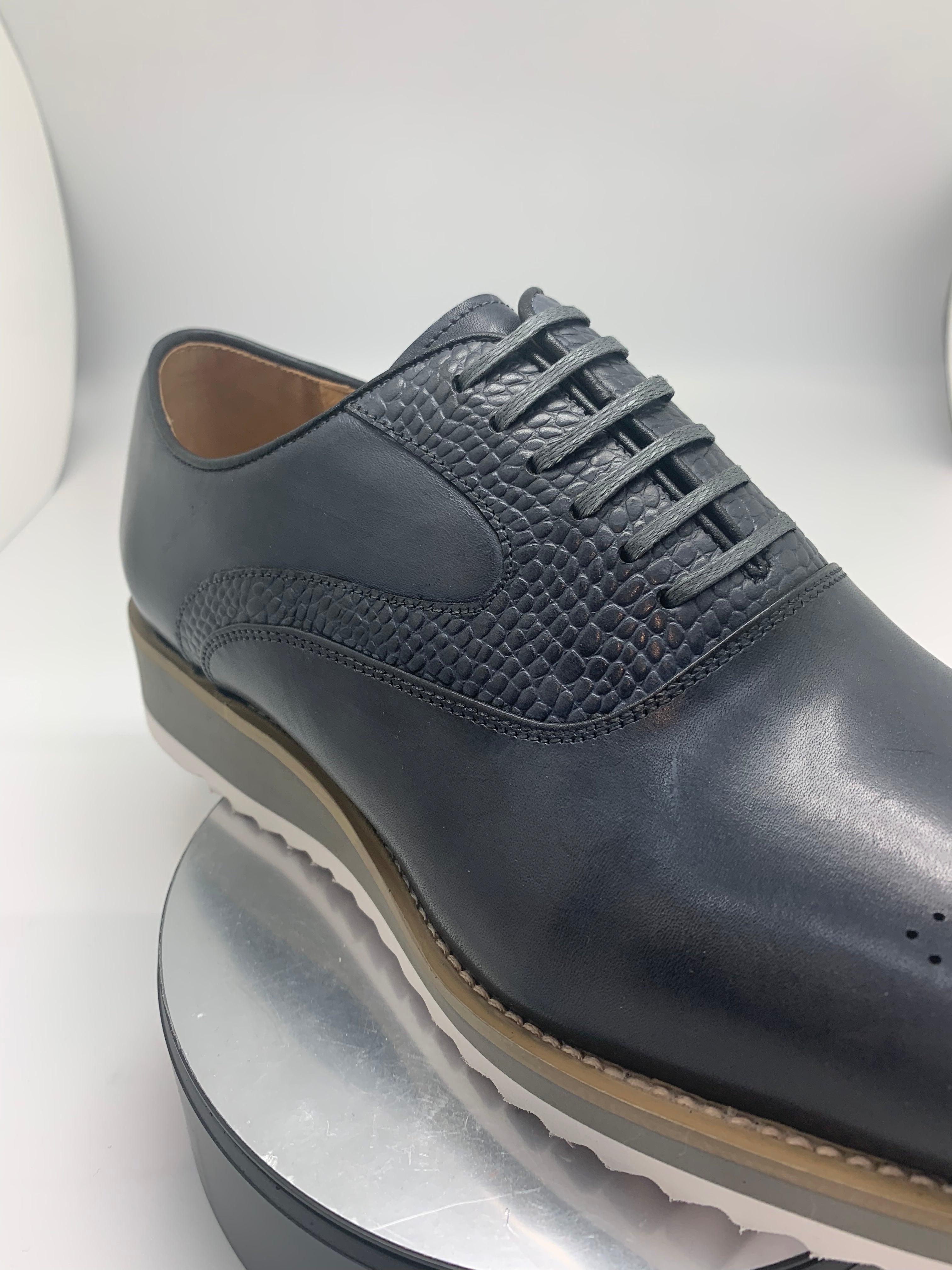 Stitch by Stitch Gray Lace Up Shoe