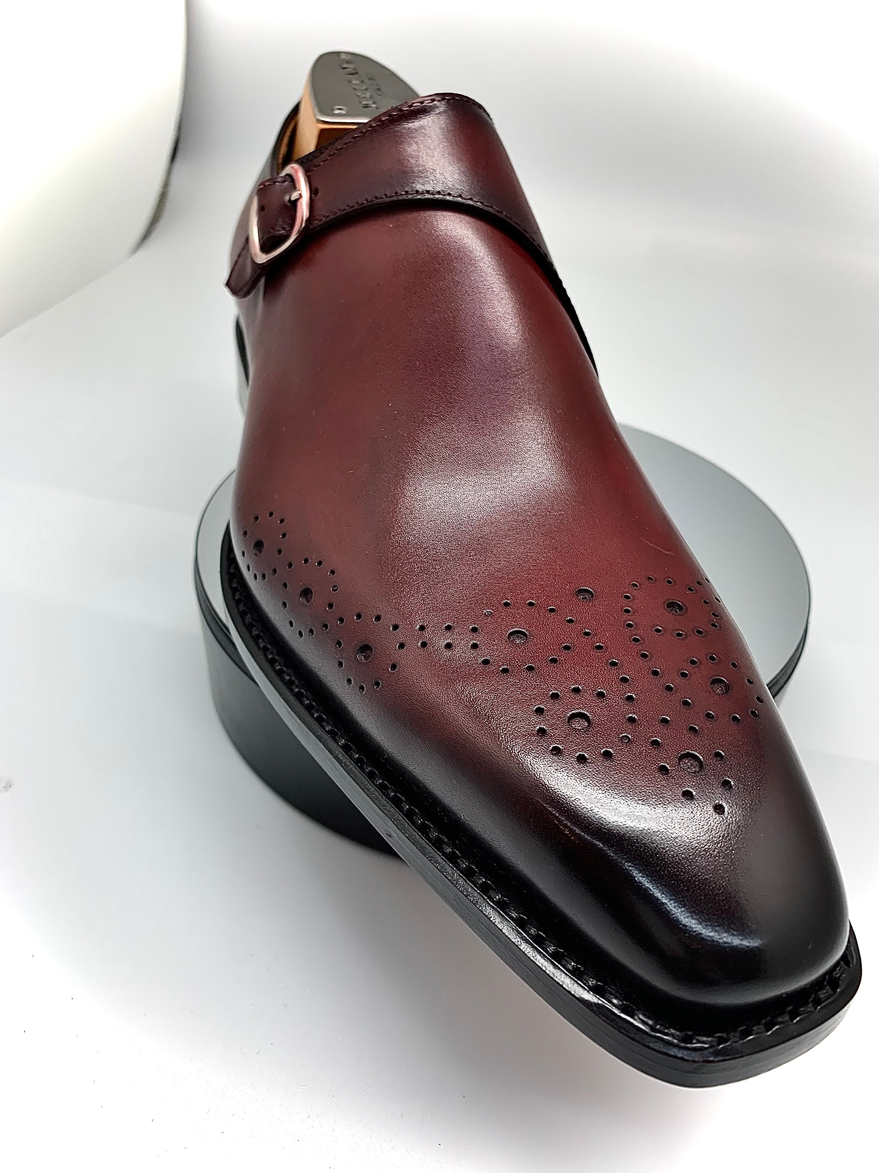 Stitch by Stitch Burgundy Monkstrap