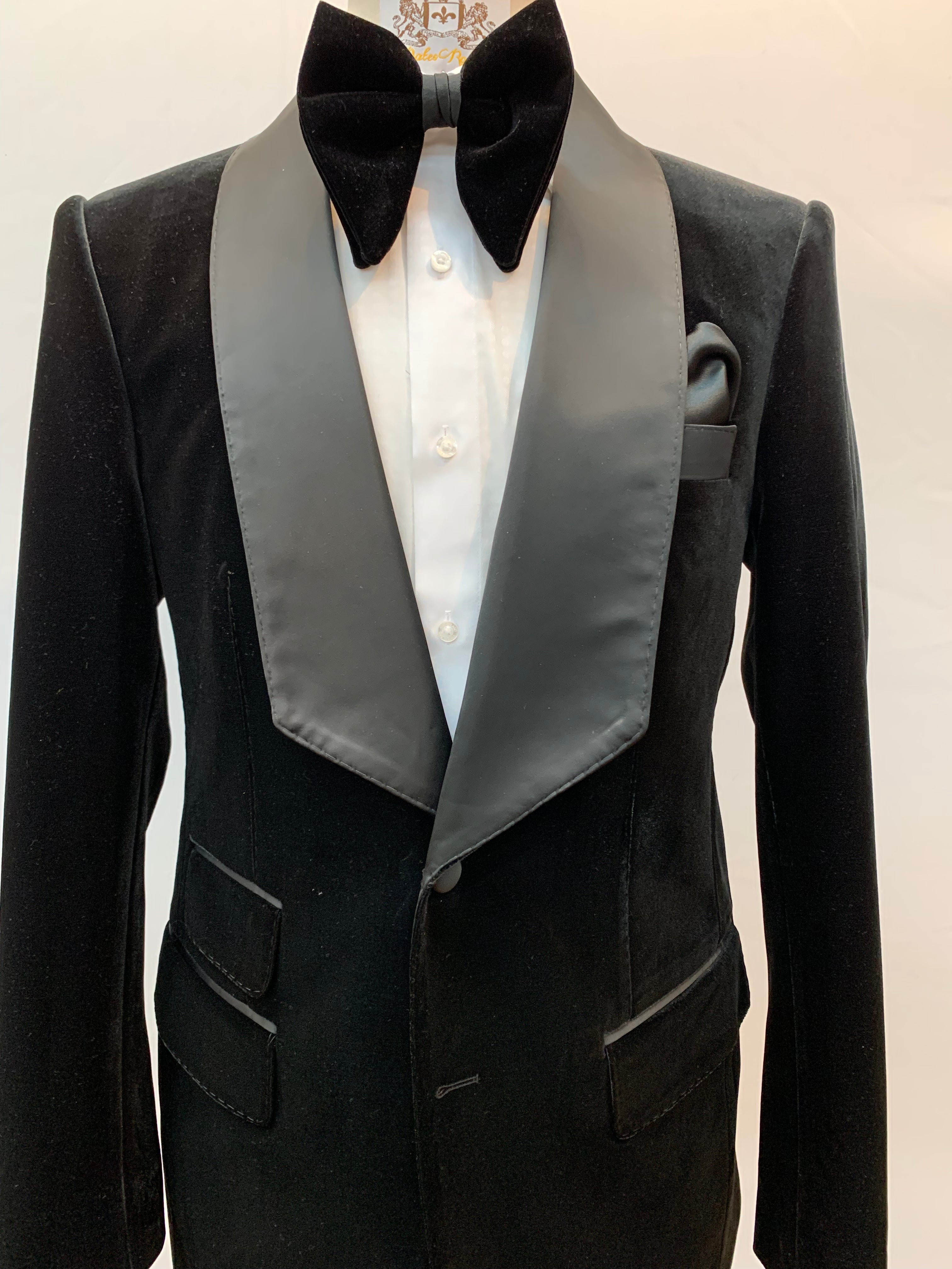 Black Velvet Two Piece Tuxedo