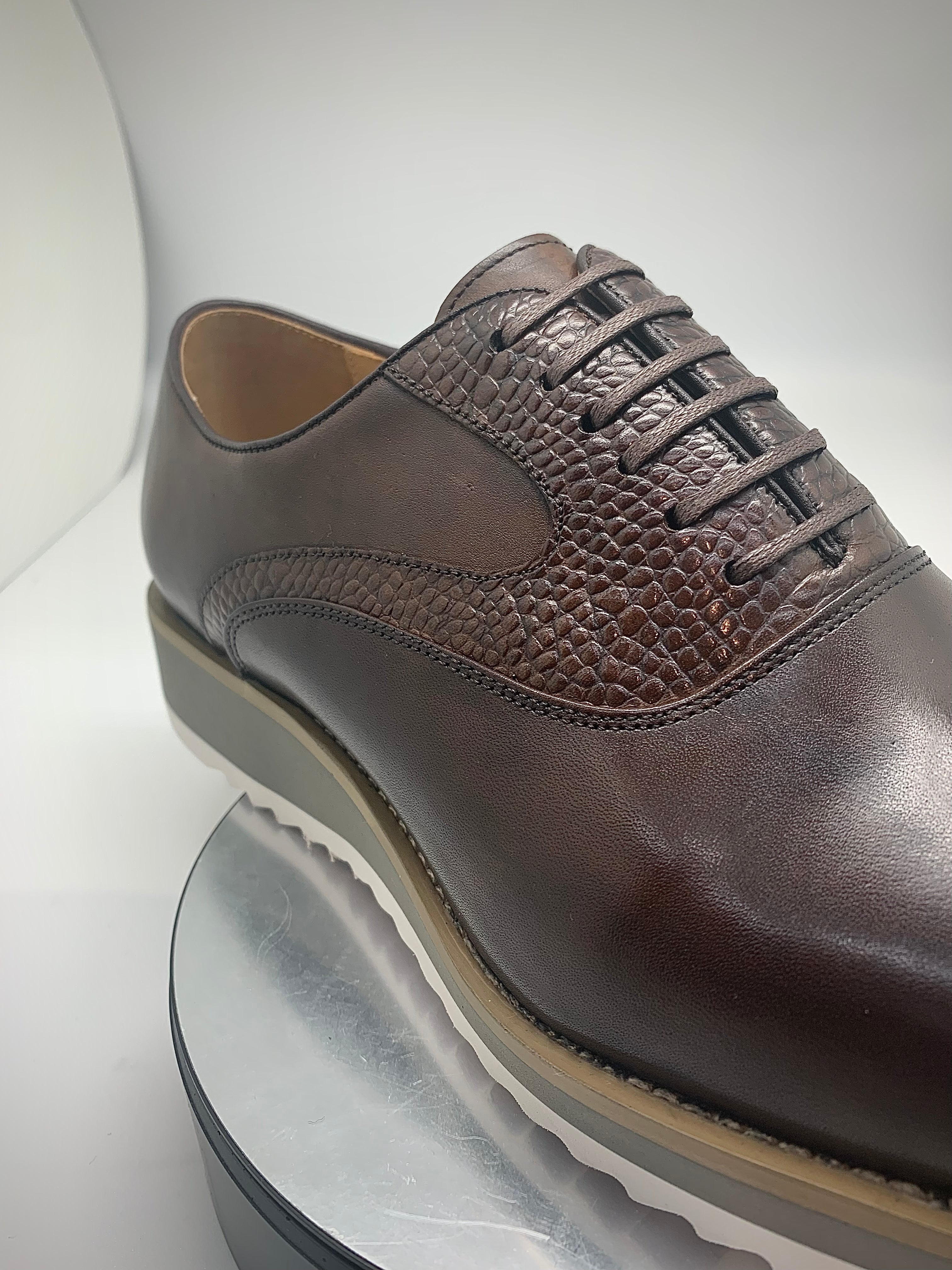 Stitch by Stitch Brown Lace Up Shoe