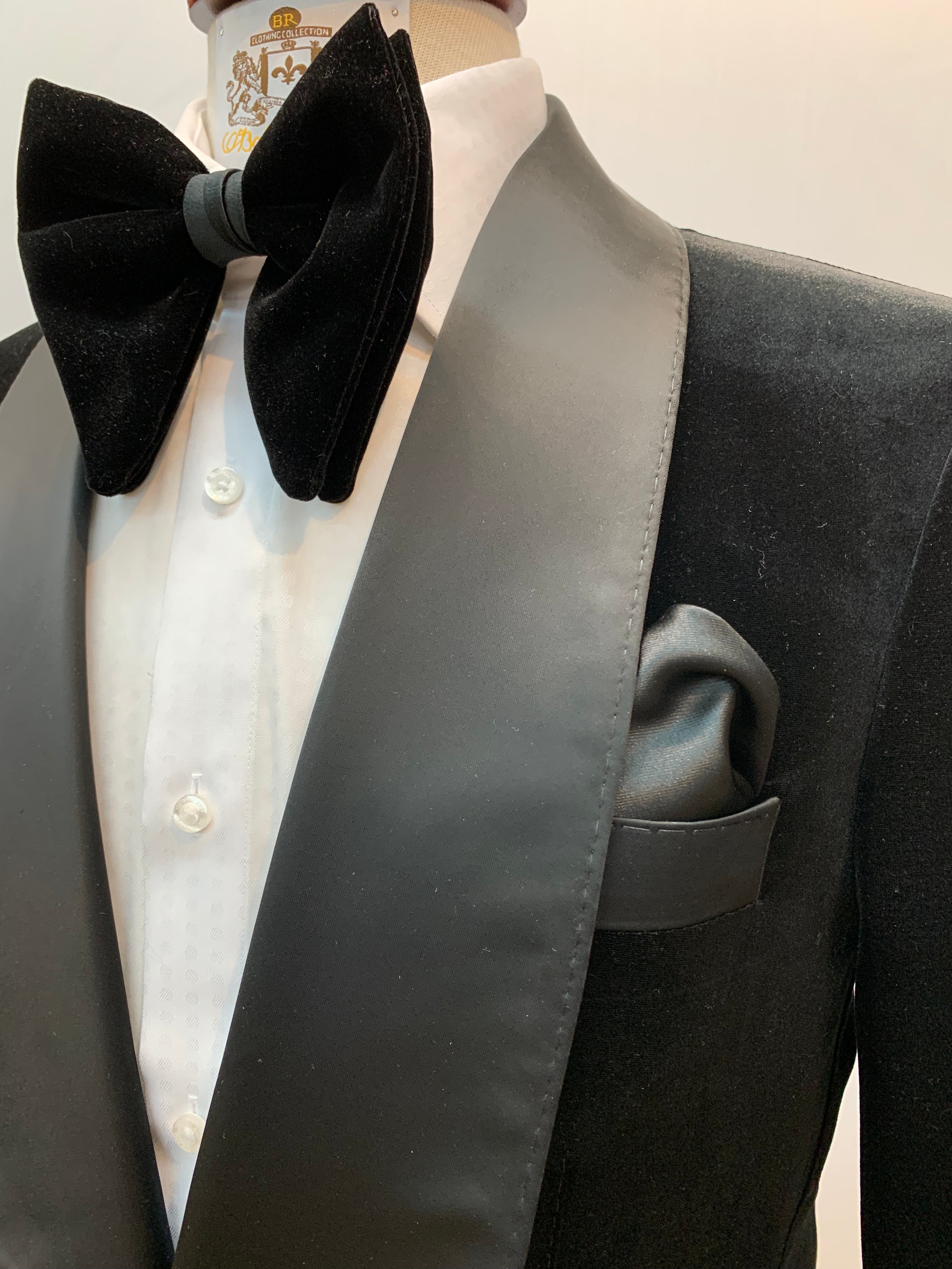 Black Velvet Two Piece Tuxedo