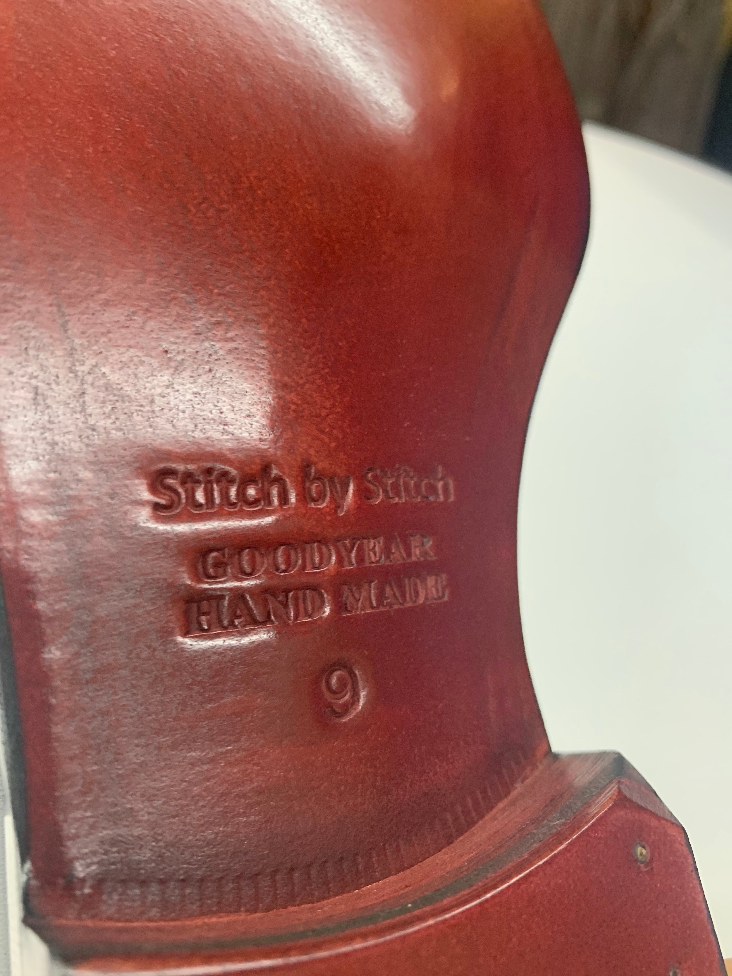 Stitch by Stitch Black Dress Shoe w/Red Bottom