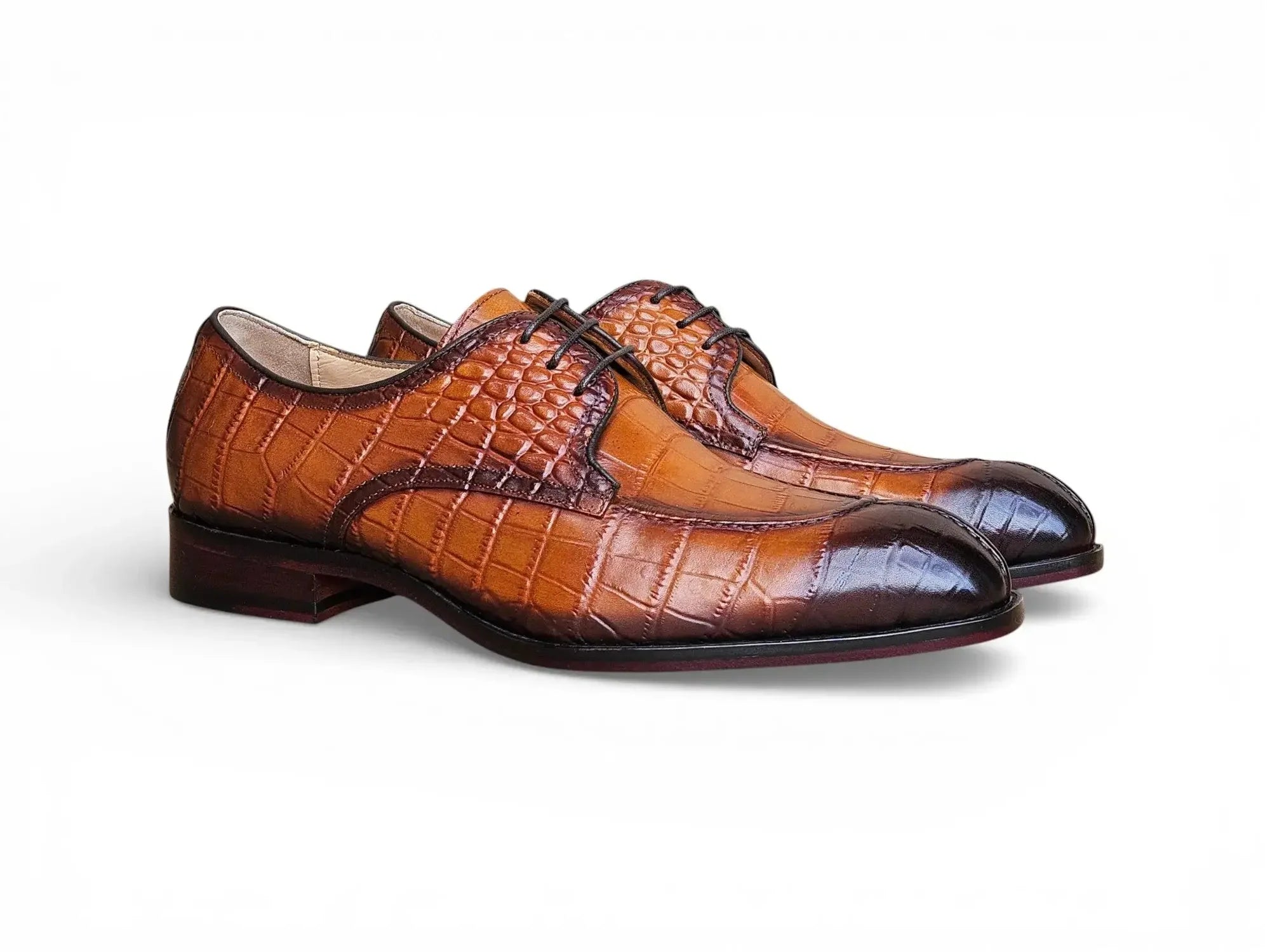 Carrucci Cognac Split Toe Derby