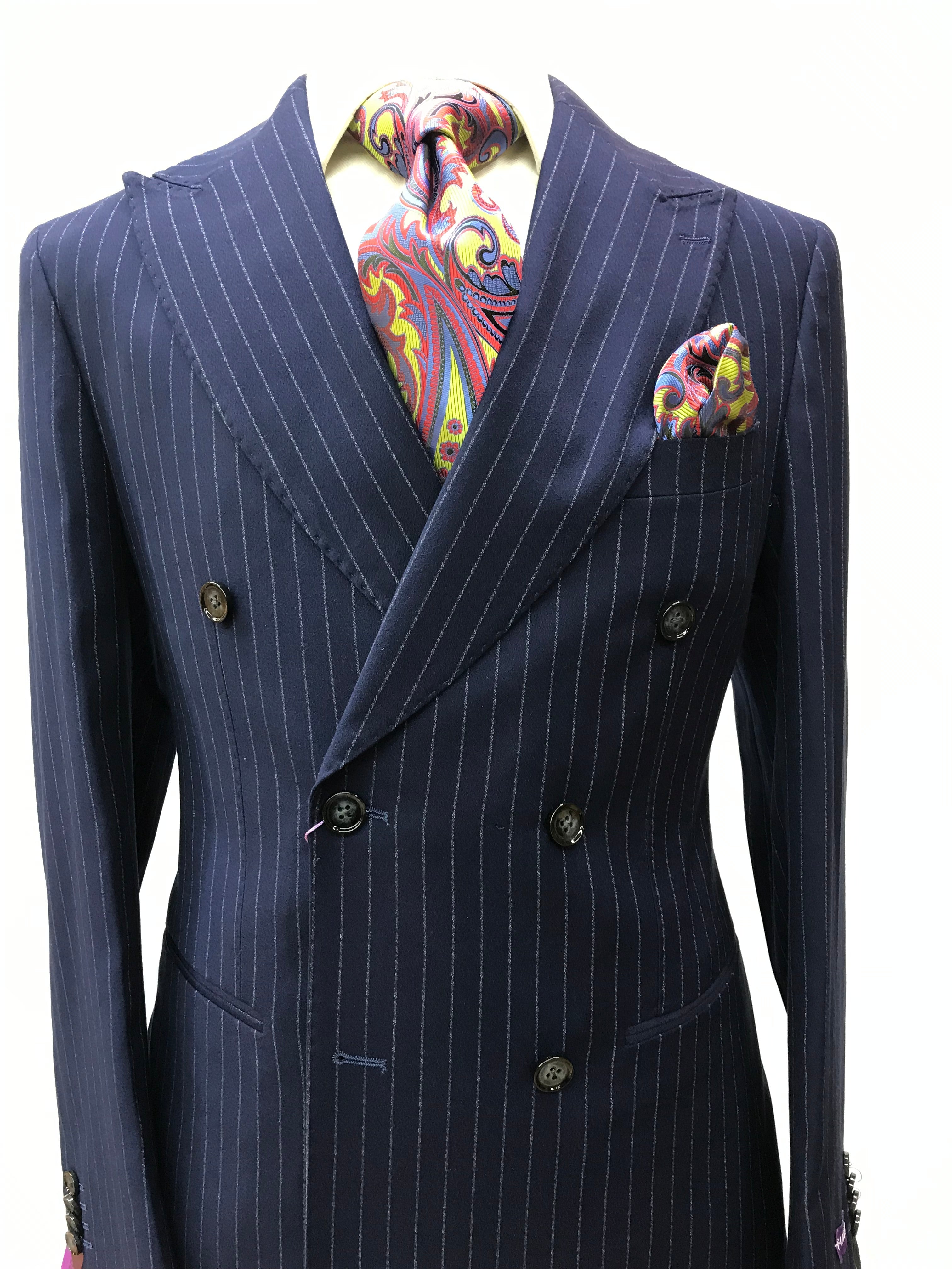 Canuti DB Blue Pinstripe-Suit