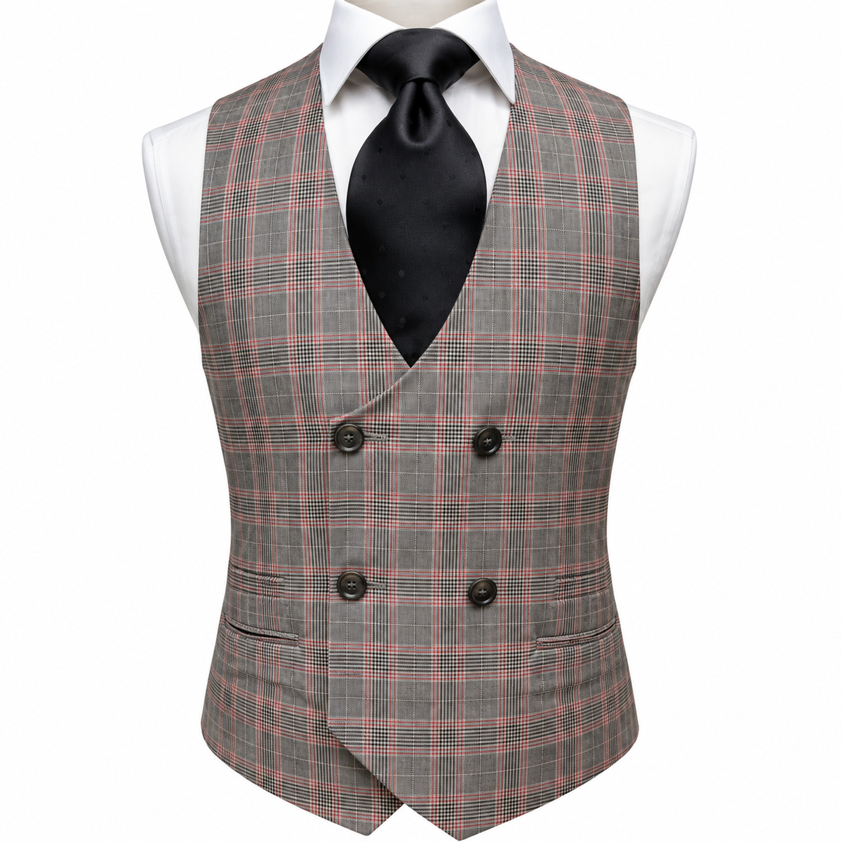 Tiglio 3pc Gray/Black/Magentta  Plaid