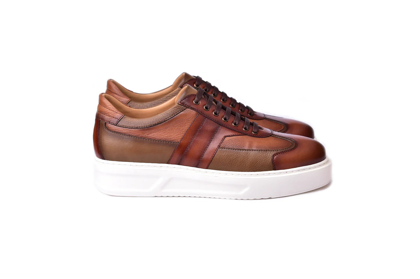 Corrente Tan Calfskin Casual Shoe