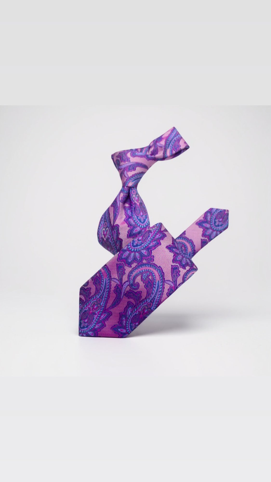 Krazy Paisley Majenta/Navy & Blue Tie