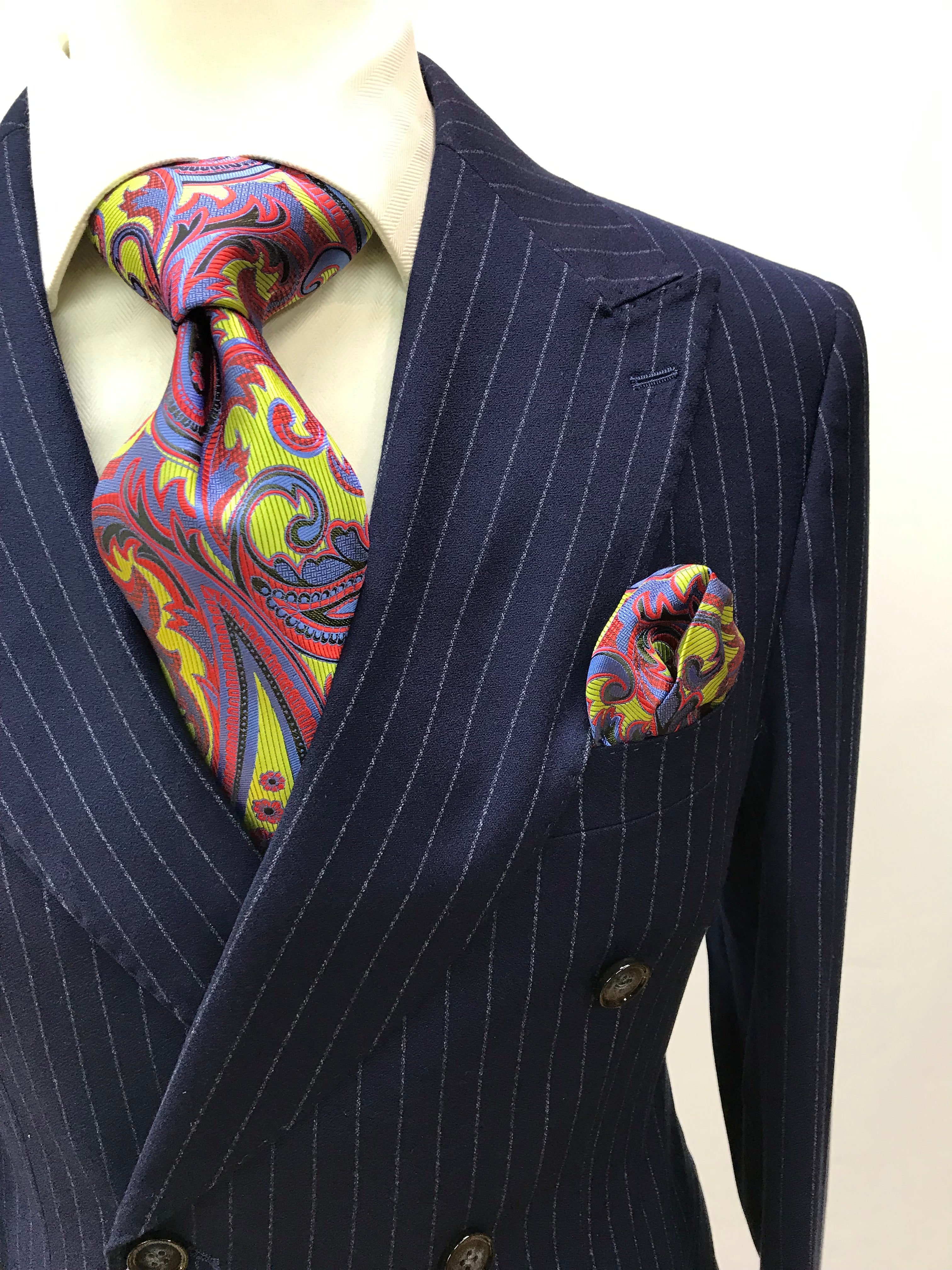 Canuti DB Blue Pinstripe-Suit