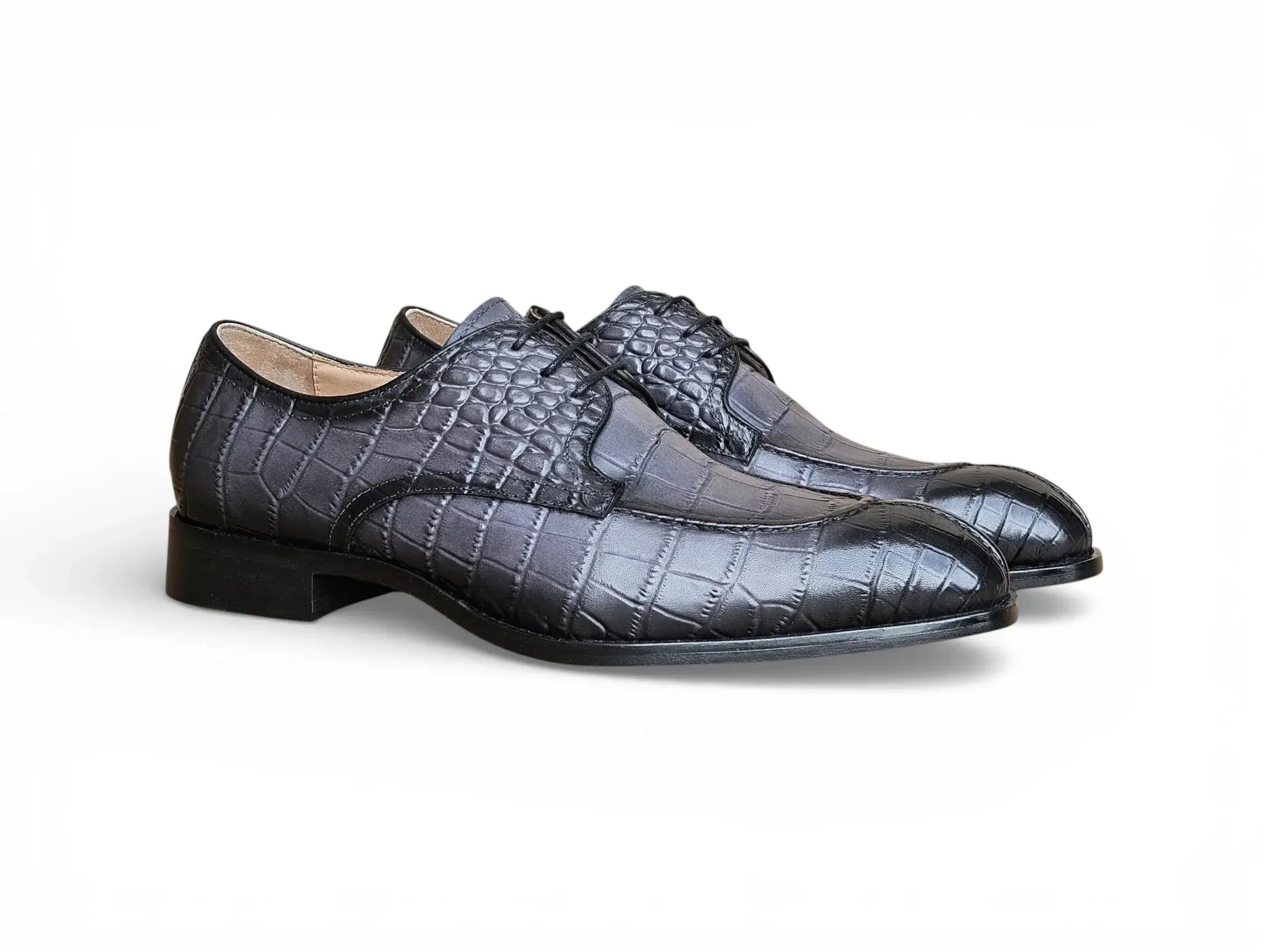 Carrucci Gray  Split Toe Derby