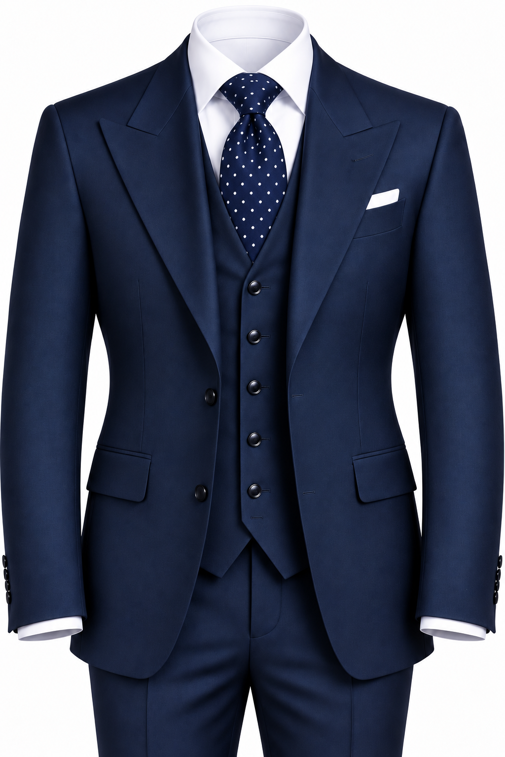 Navy Blue Rossi 3pc Suit