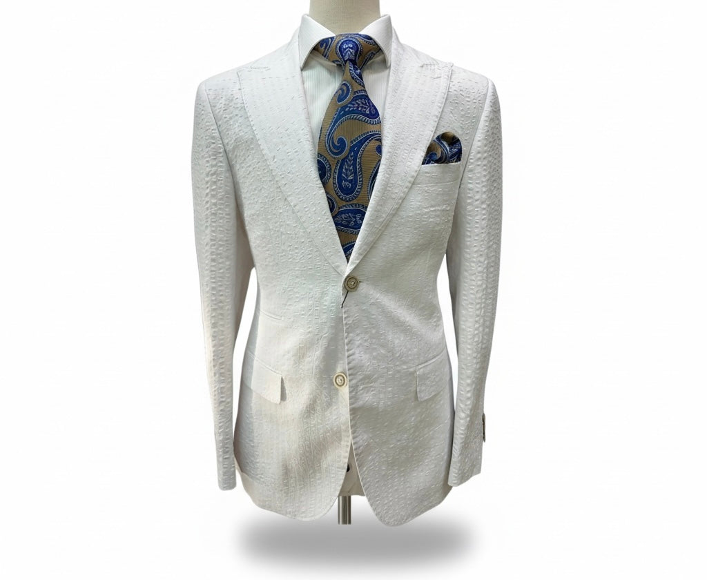 SeerSucker White 2pc