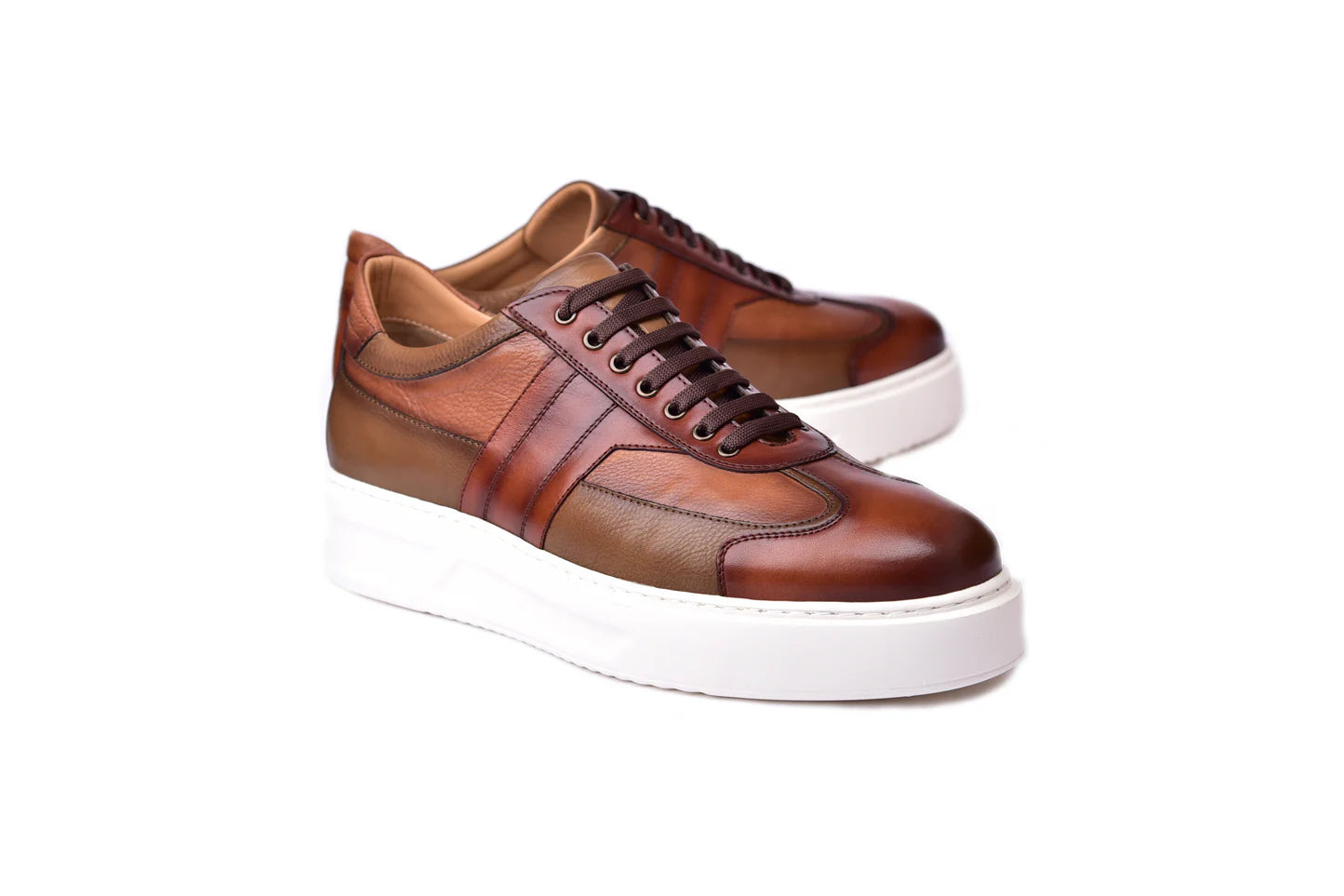 Corrente Tan Calfskin Casual Shoe