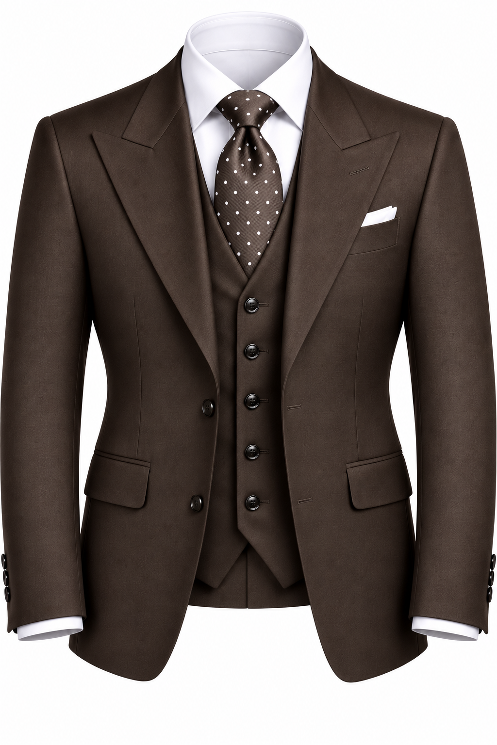 Brown Rossi 3pc Suit