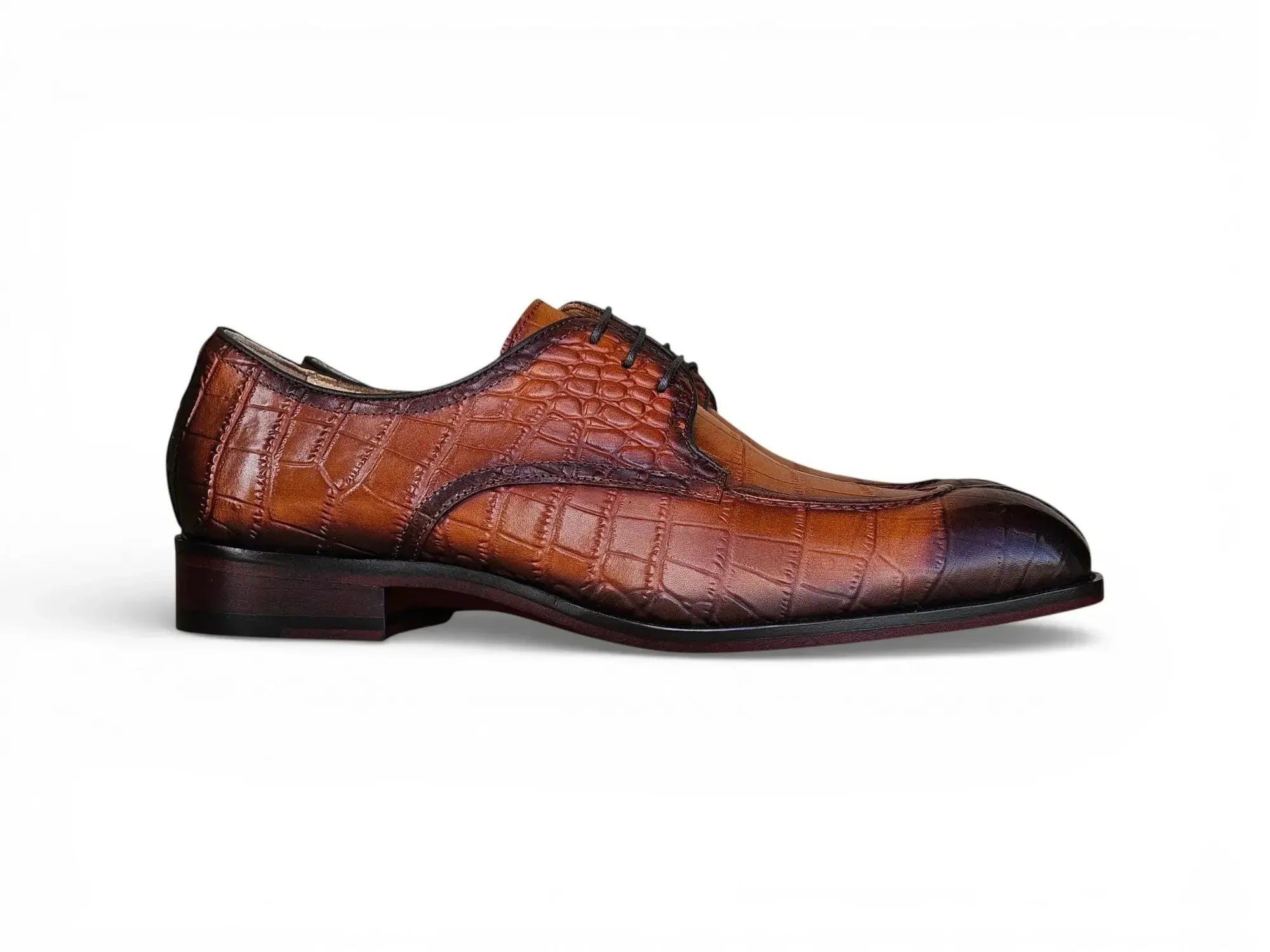 Carrucci Cognac Split Toe Derby