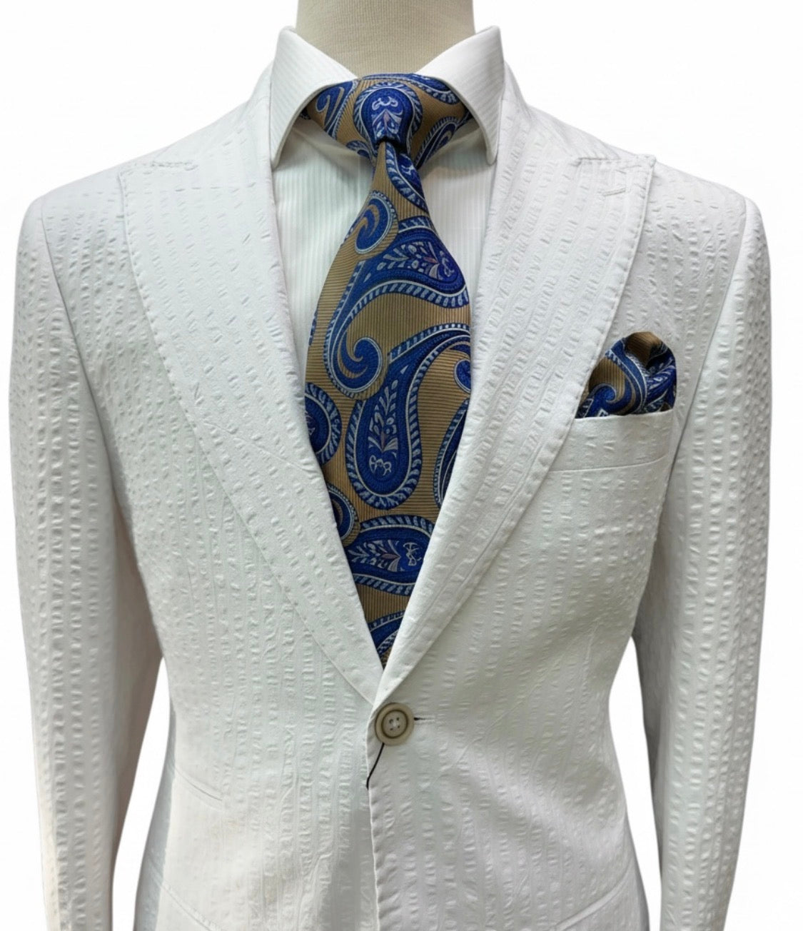 SeerSucker White 2pc