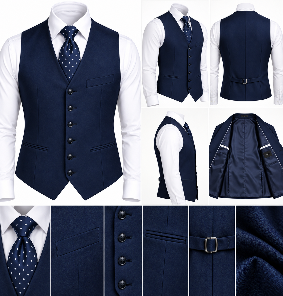 Navy Blue Rossi 3pc Suit