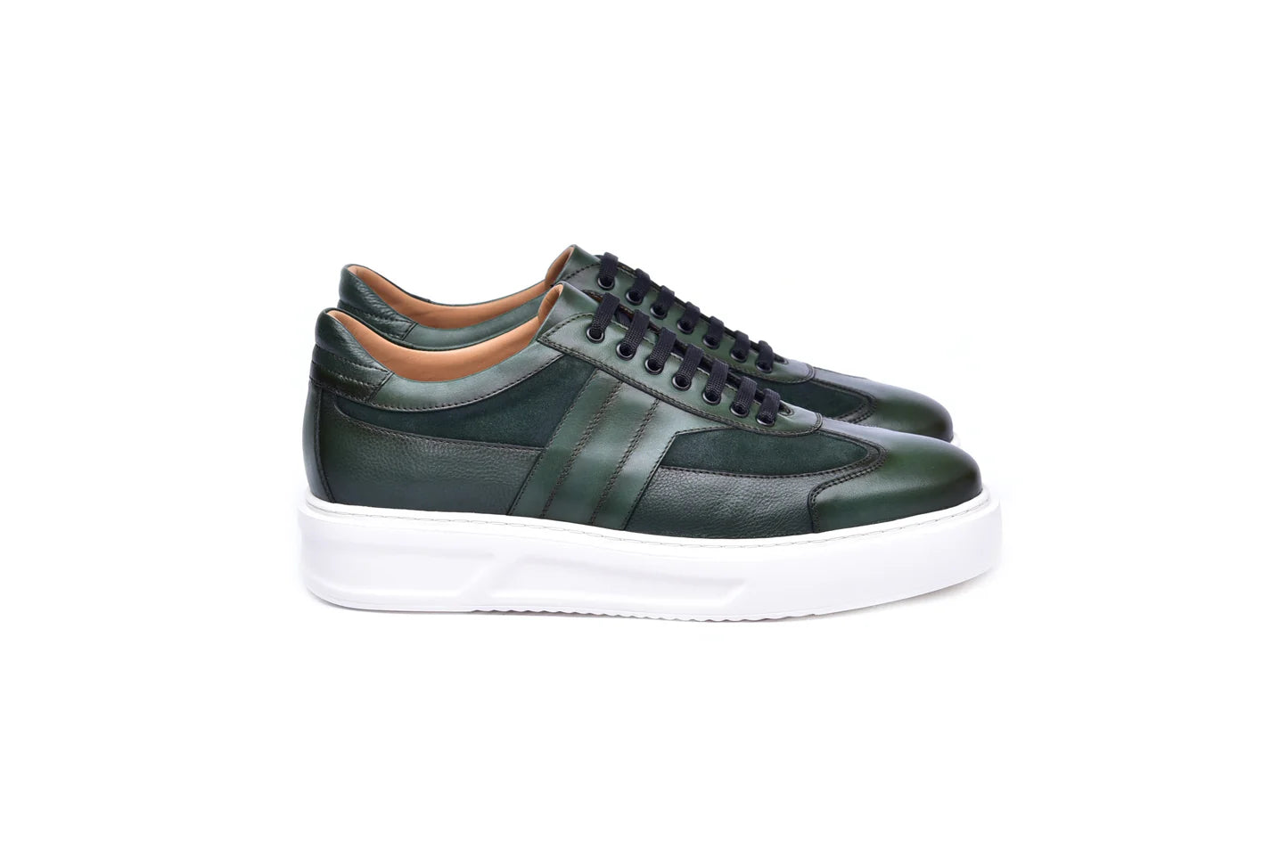 Corrente Green Calfskin Casual Shoe
