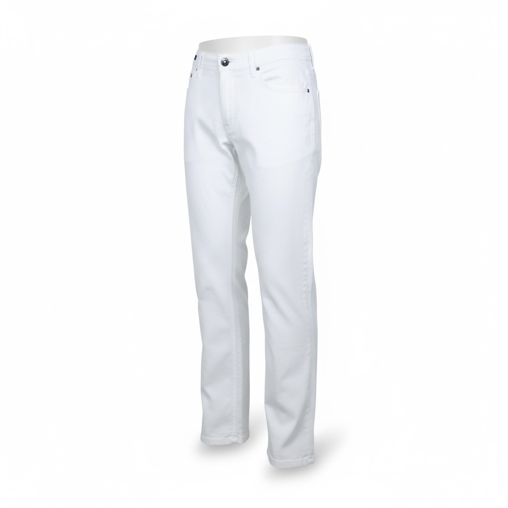 Enzo White Stretch Jean