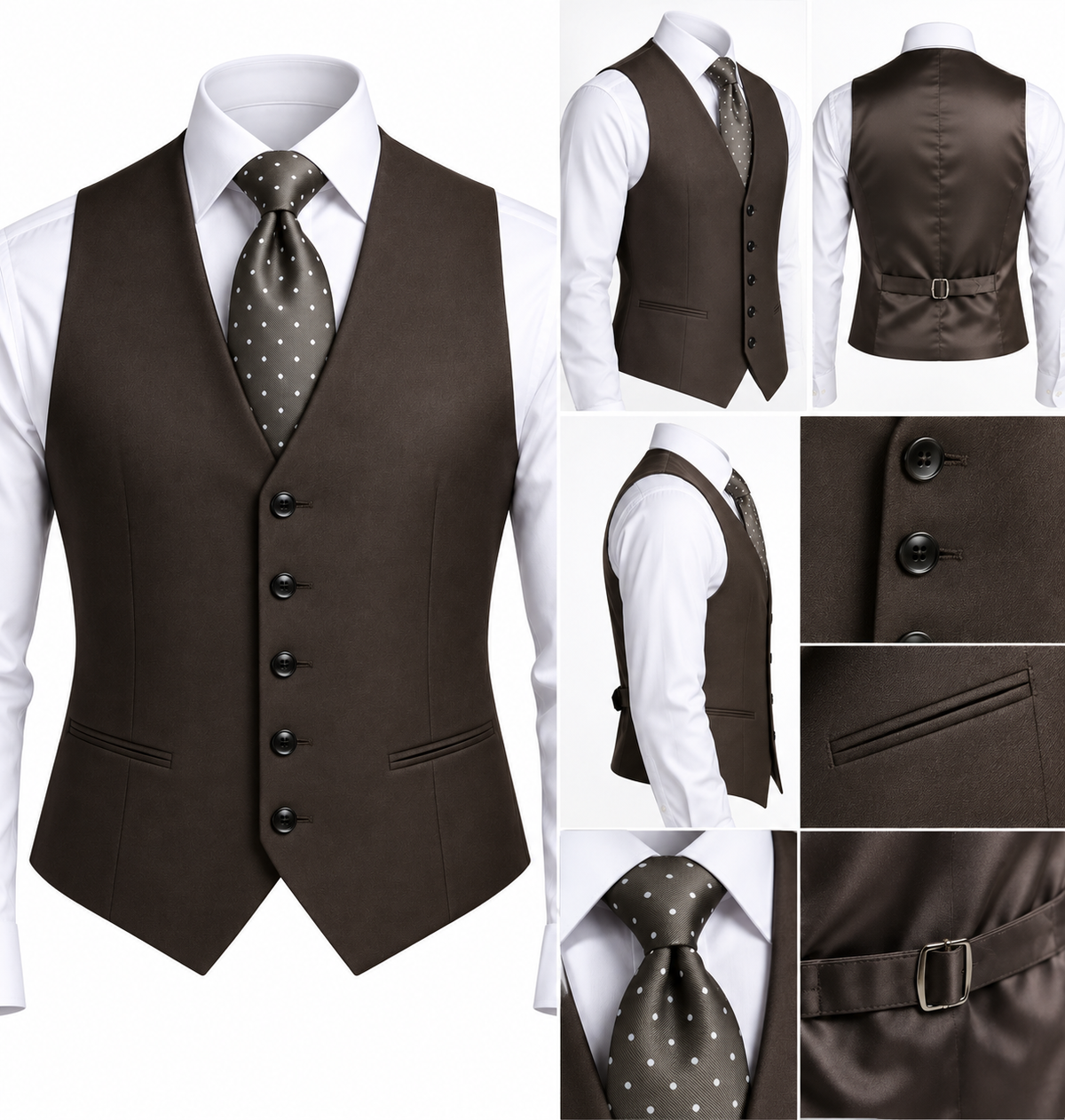 Brown Rossi 3pc Suit