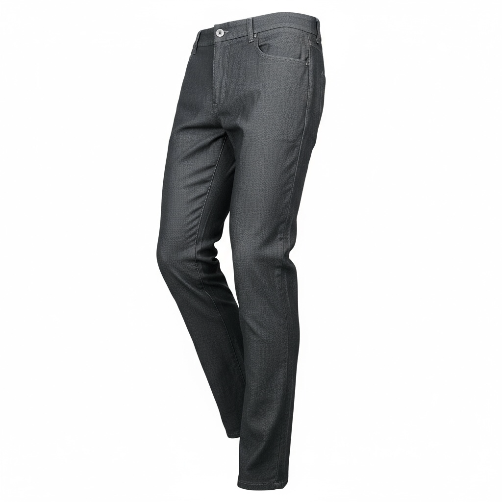 Enzo Gray Stretch Denim Jean