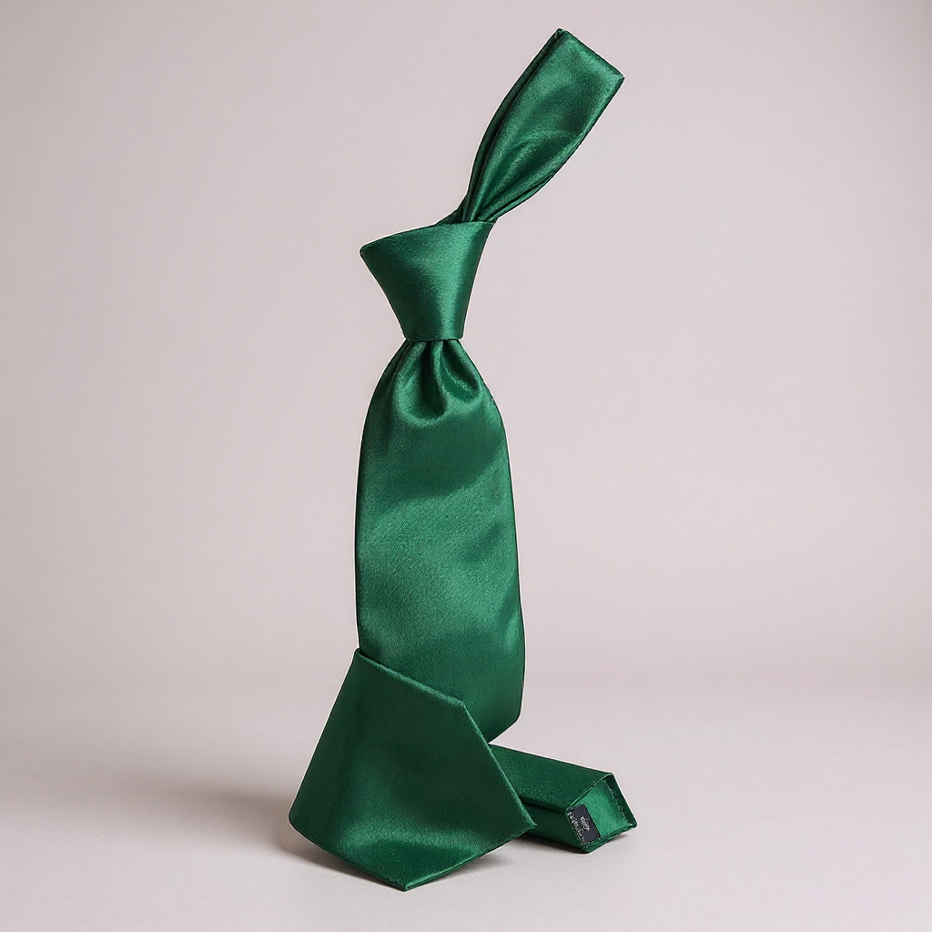Comic Hunter Green Tie