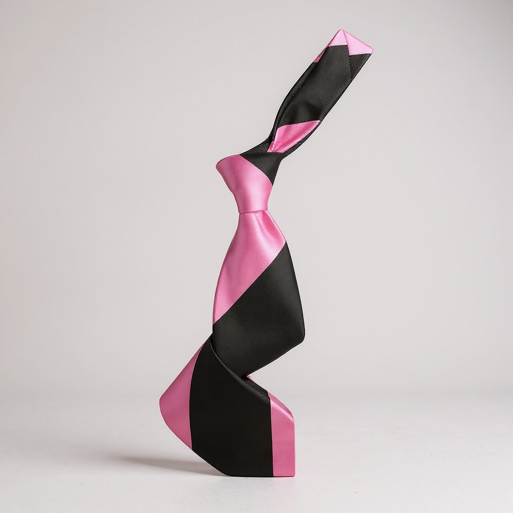 Crypto Dark Brown & Pink Stripe