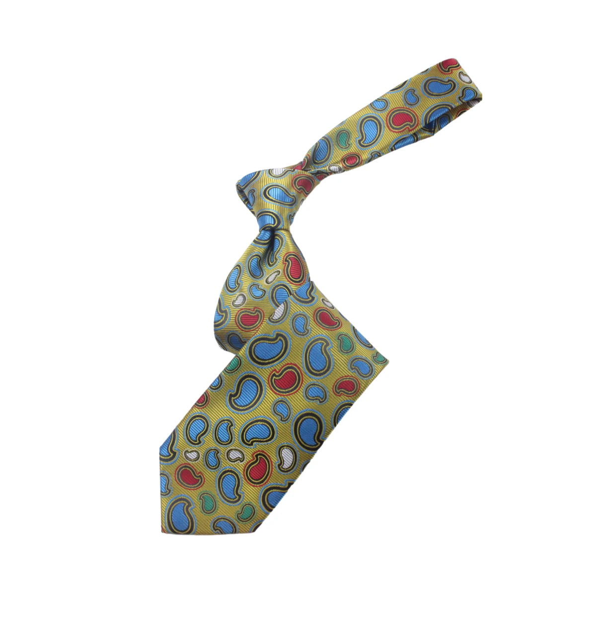 Wonderland Multi Color Mustard Paisley Tie