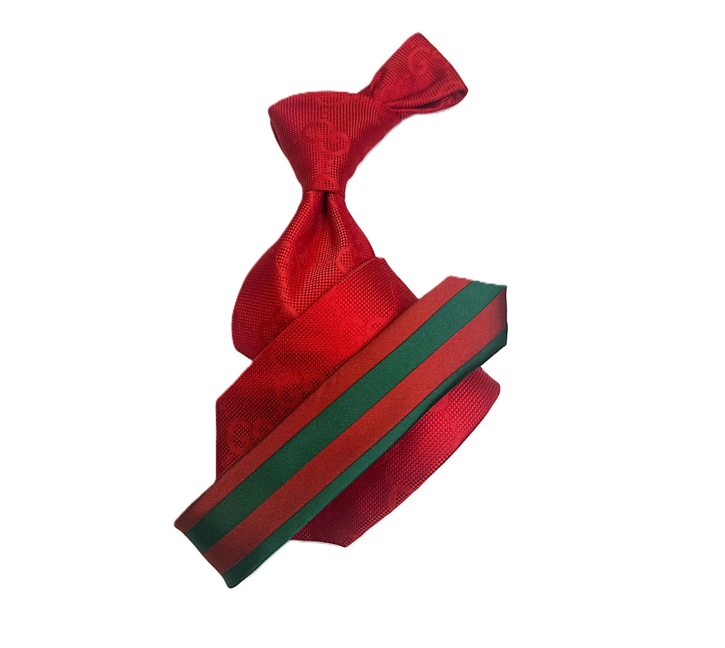 GG Red Tone on Tone Tie